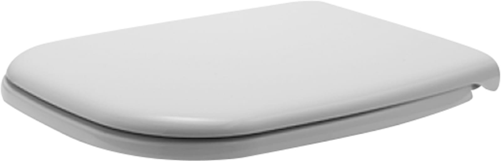 Duravit D-Code closetzitting met deksel, scharnier: RVS, softclose, kleur: wit
