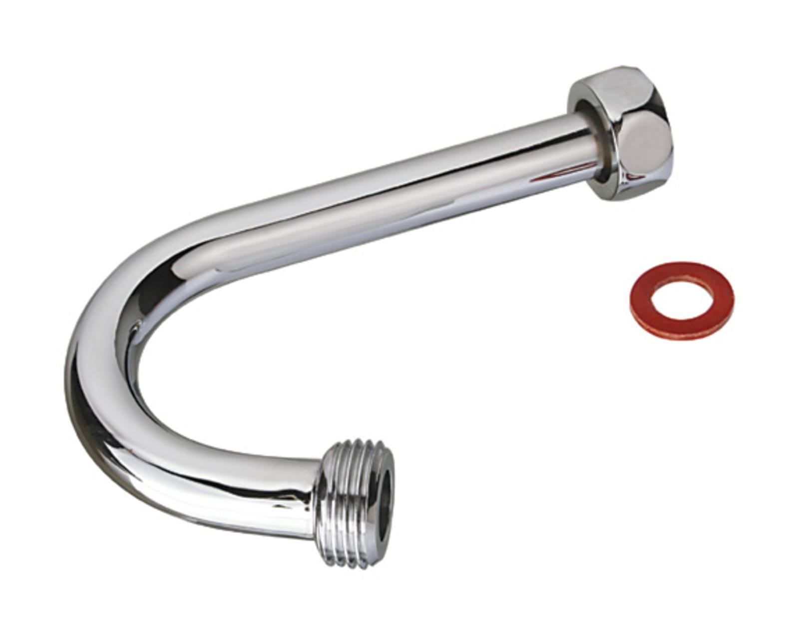 Raminex, stijgpijpje voor slang op douchekraan, buitendraad 1/2", douchekraan: binnendraad 1/2", chroom glans