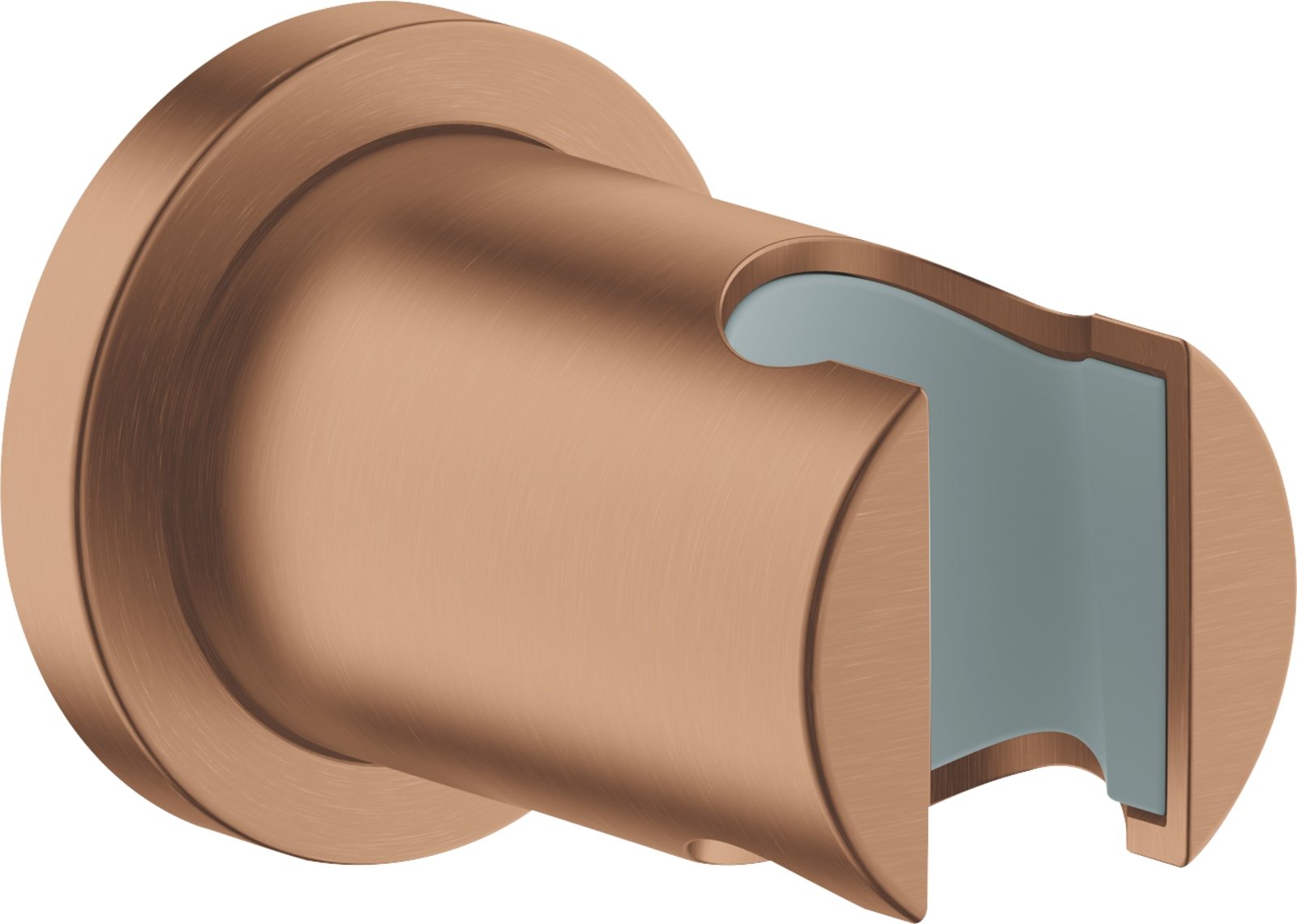 Grohe Rainshower wanddouchehouder met ronde rozet, warm sunset geborsteld