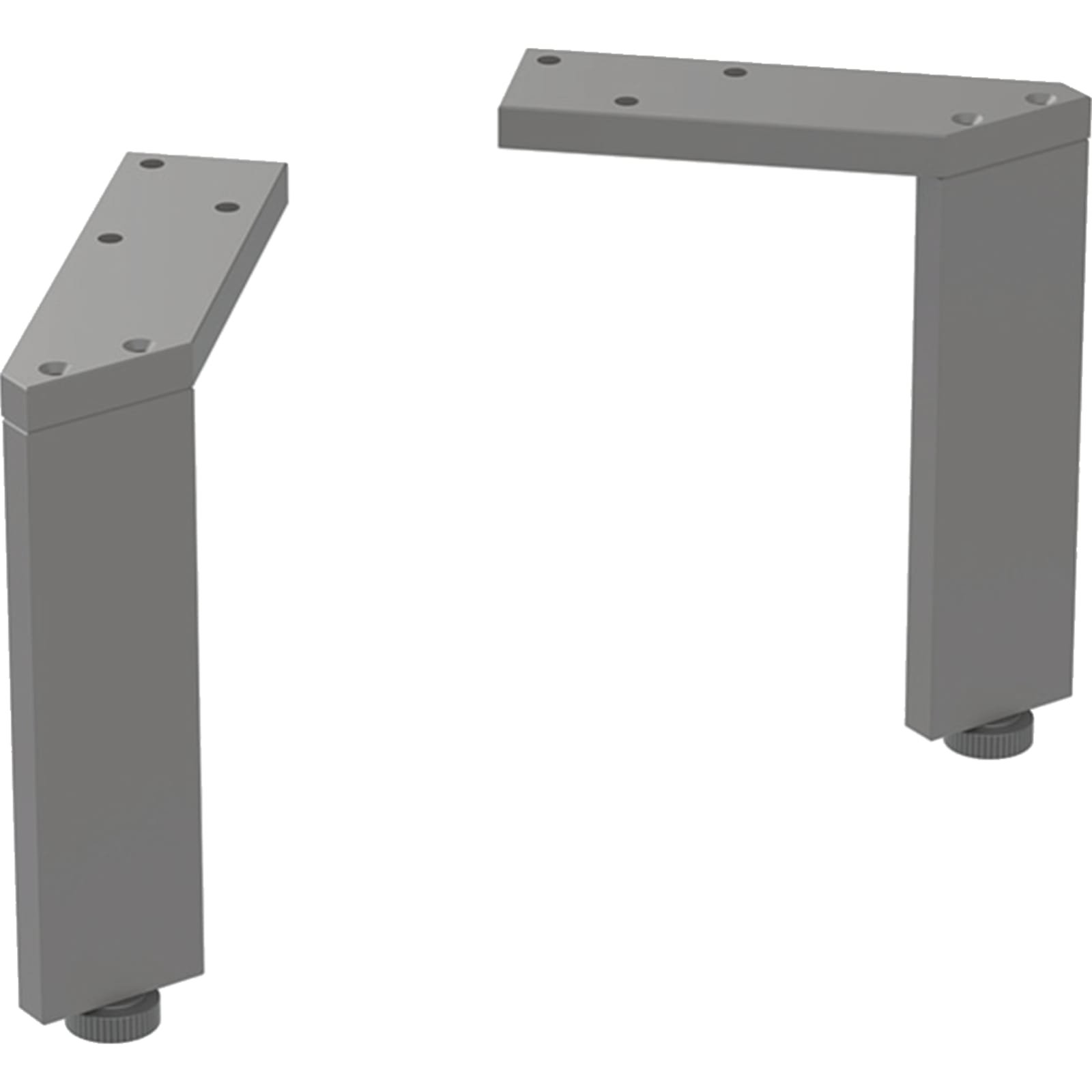 Geberit set steunpoten smal 2 stuks H15cm Lava / Poedergelakt mat