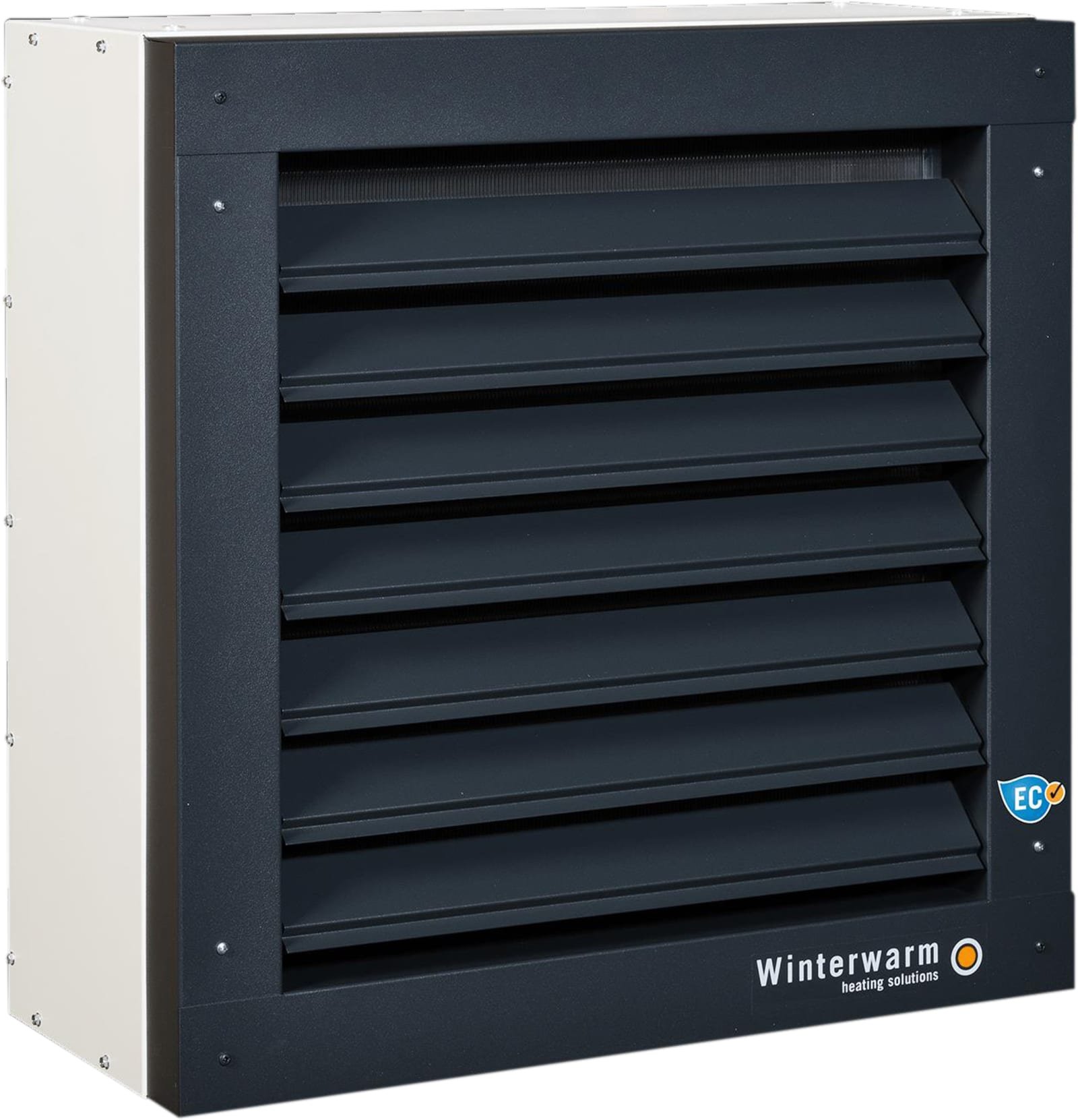 Winterwarm WWH 245 EC, indirect gestookte luchtverwarmer met EC-ventilator, 38.7kW, hxbxd 679x679x425mm