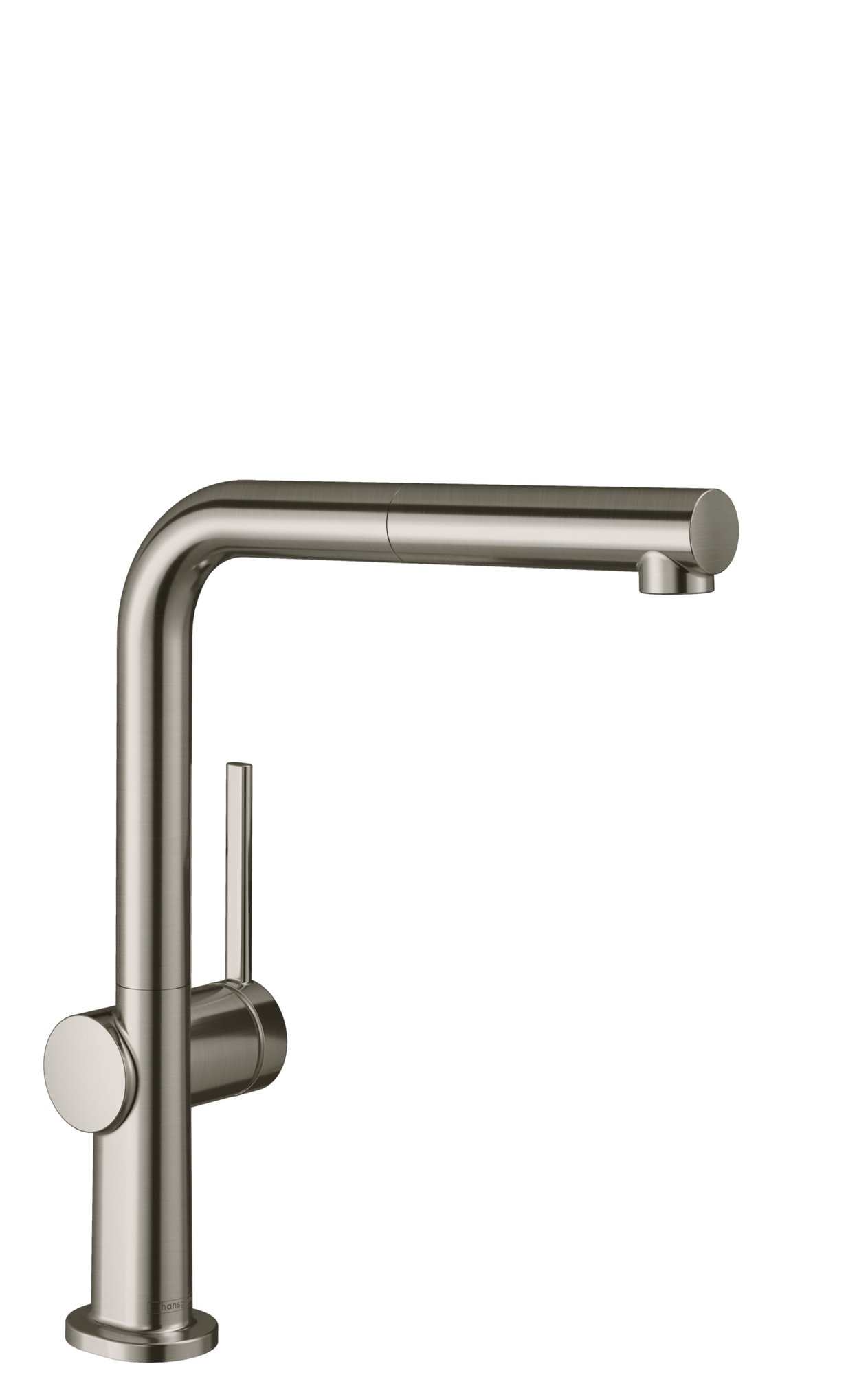 Hansgrohe Talis M54, Keukenmengkraan, eengreeps, 1-gats, uittrekbaar, 1jet, 215mm uitloop, 296mm hoogte, draaibaar, RVS