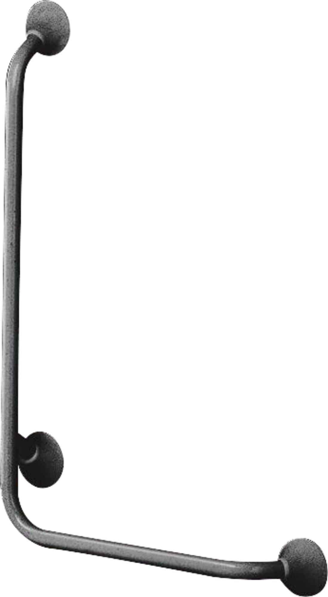 Linido wandbeugel 90 graden rechts, 1130x560mm, antraciet