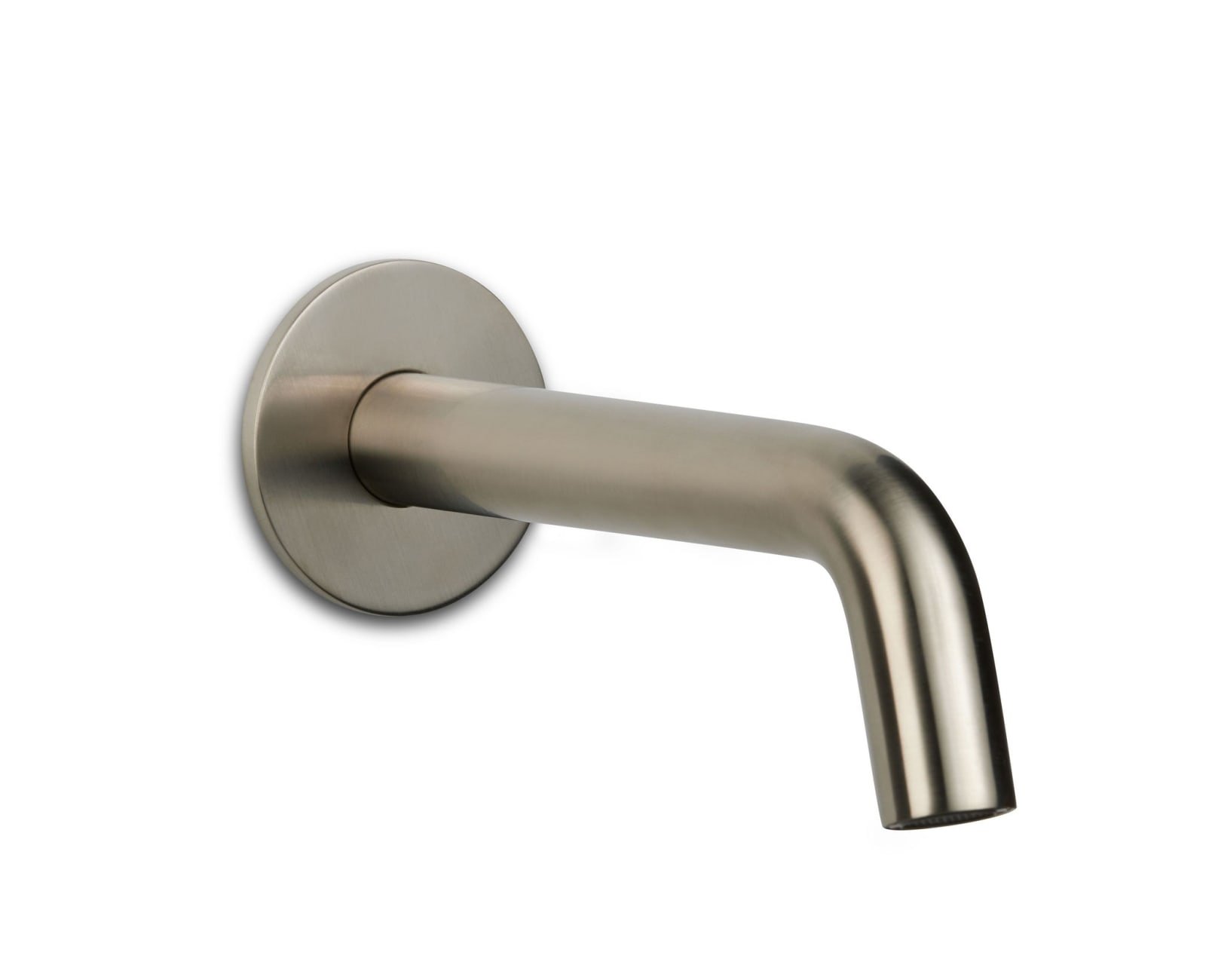 Blue Label Brondby baduitloop 1/2", inkortbaar, lengte 100-180mm, met rozet, geborsteld nikkel
