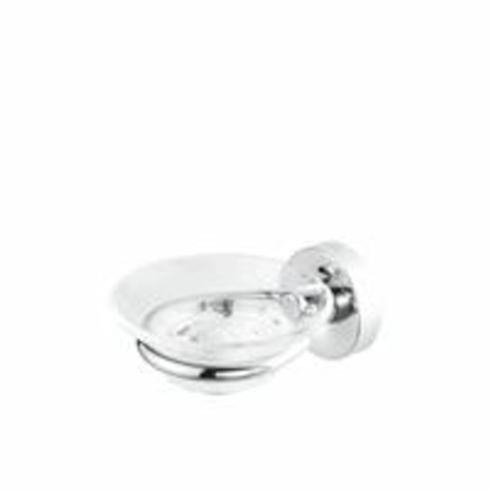 Geesa Luna zeephouder, rond staf, messing, hxbxd 60x110x137mm, kleur chroom