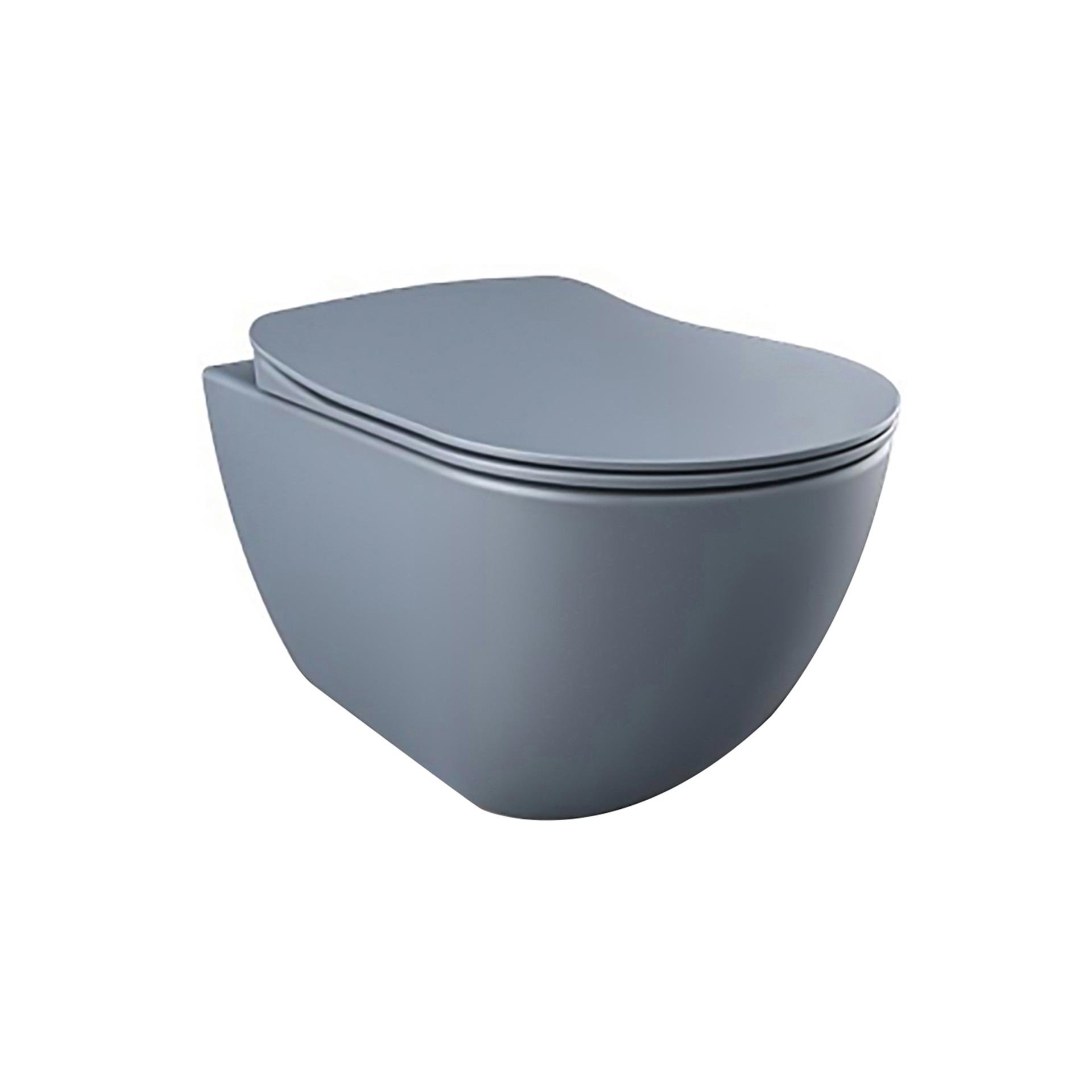CREAVIT FREE HANGTOILET MET BIDET - RANDLOOS - ZONDER ZITTING - MAT BASALT