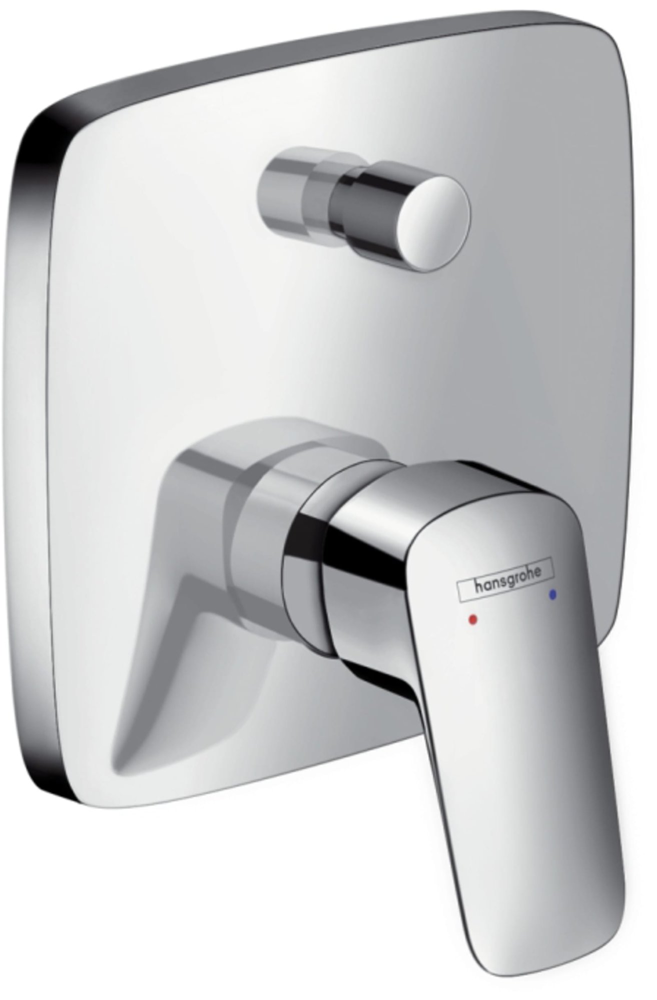 Hansgrohe Logis afbouwdeel ééngreeps inbouw badmengkraan met zekerheidscombinatie, chroom