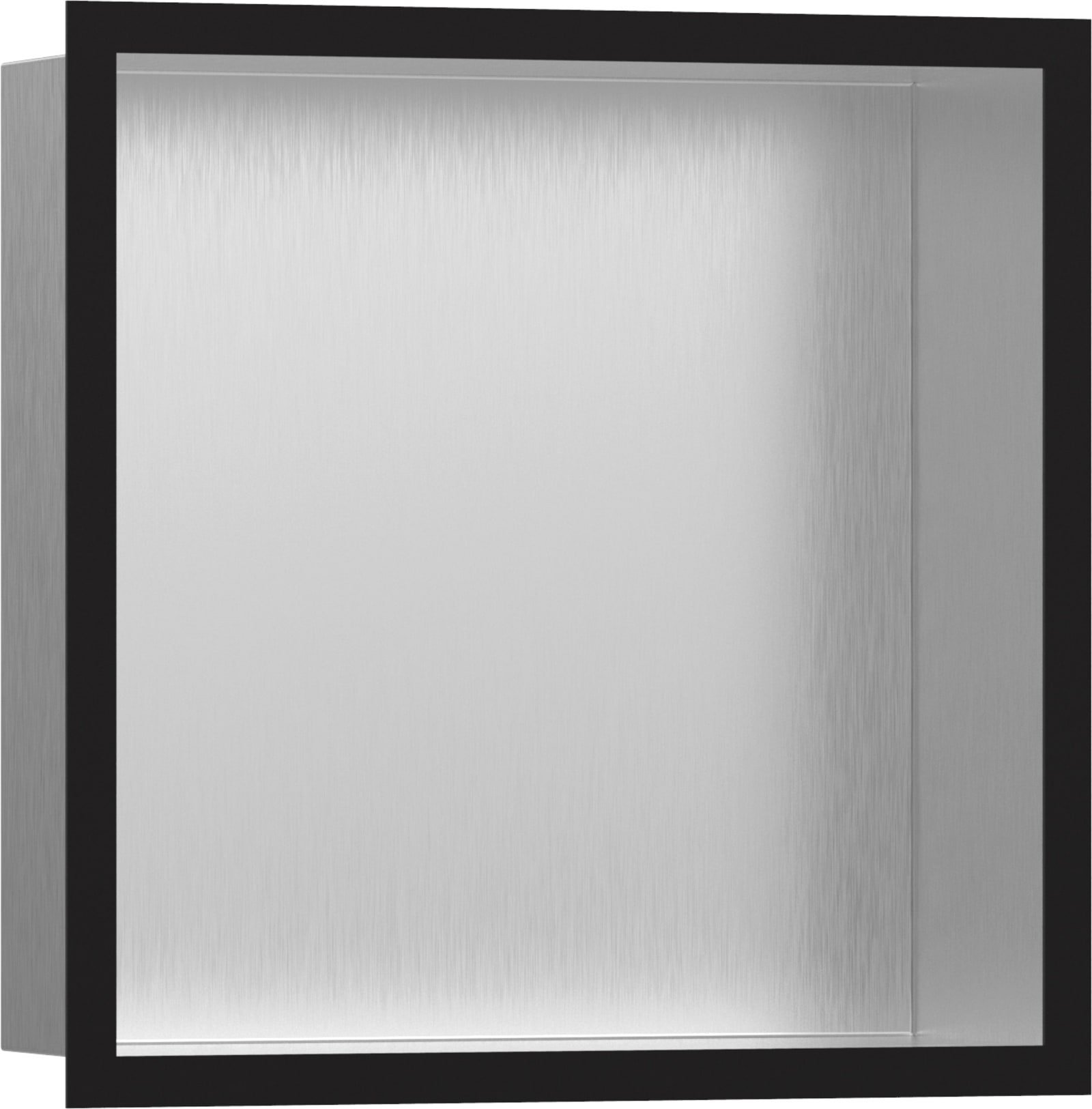 Hansgrohe XtraStoris Individual wandbox RVS met designframe 300/300/100 mat zwart