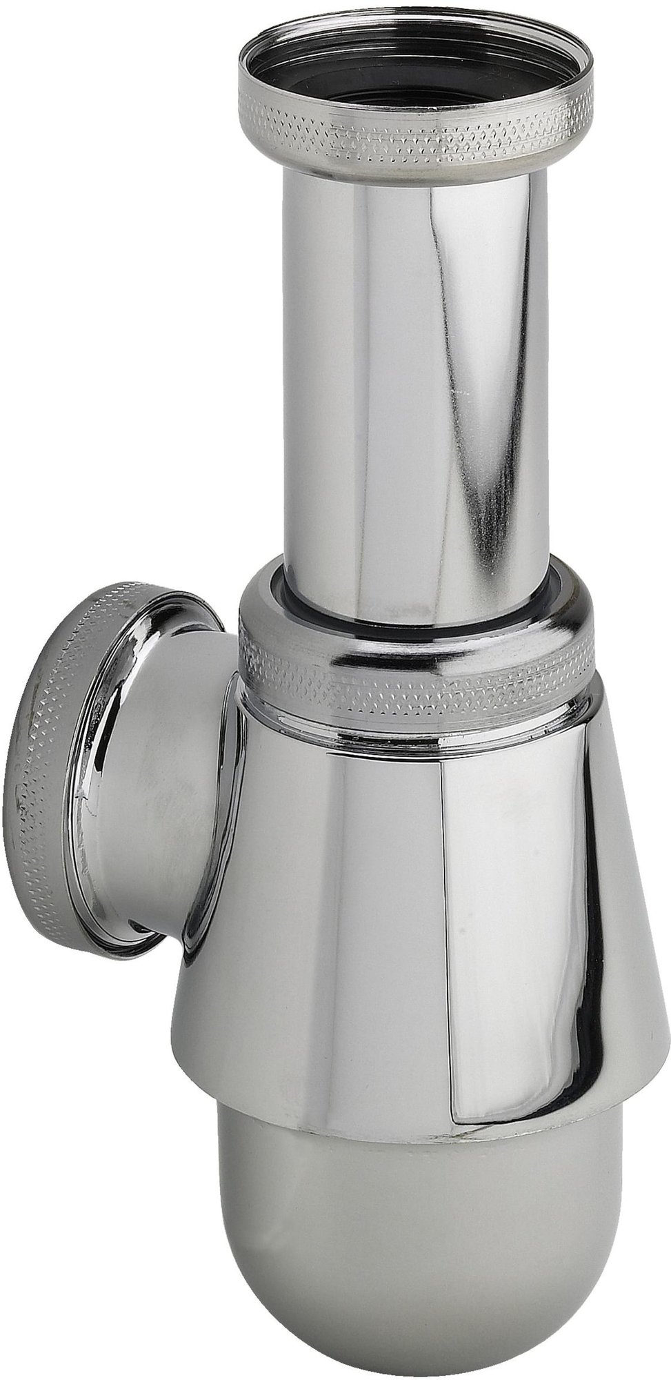 Viega bidet bekersifon zonder rozet, model 5555.2, 1 1/4'' x 1 1/4'', messing verchroomd