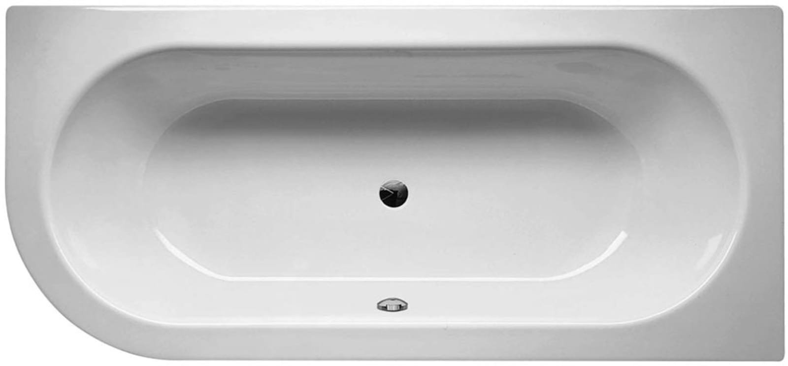 Bette BetteStarlet, ligbad, ronde hoek, 1750x800x420mm lxbxh, zonder poten, wit