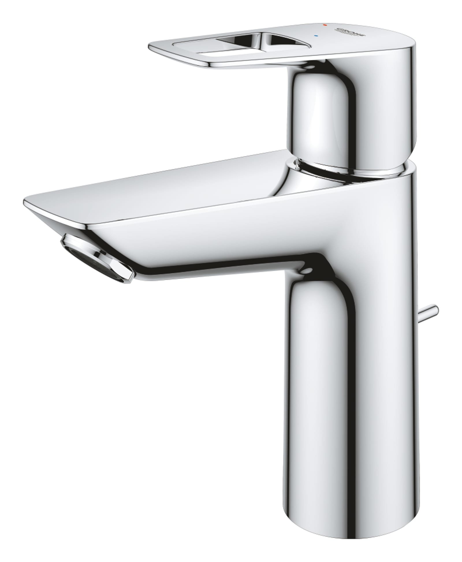 Grohe BauLoop m-size wastafelmengkraan met waste, chroom