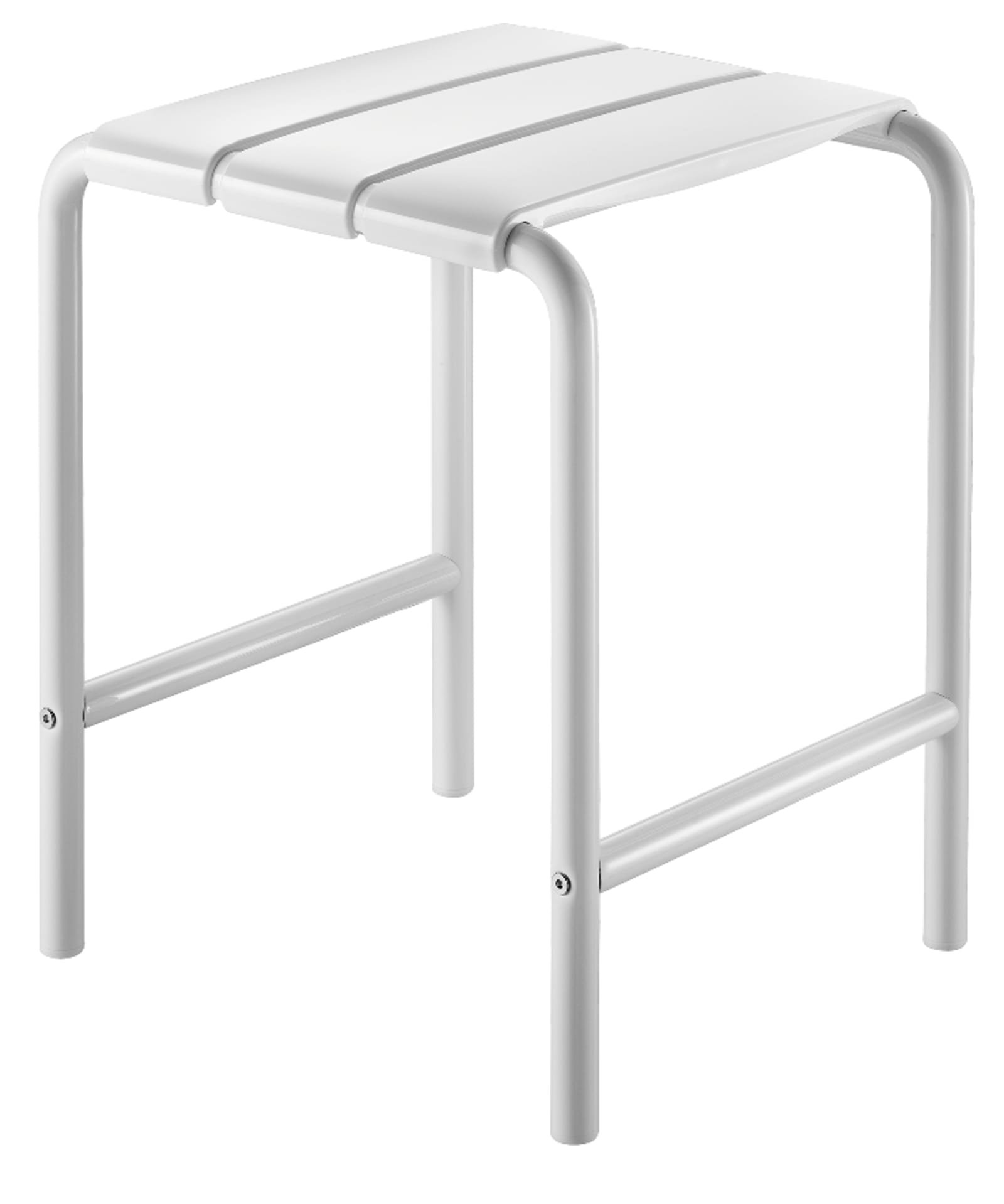 Delabie douchekruk aluminium wit