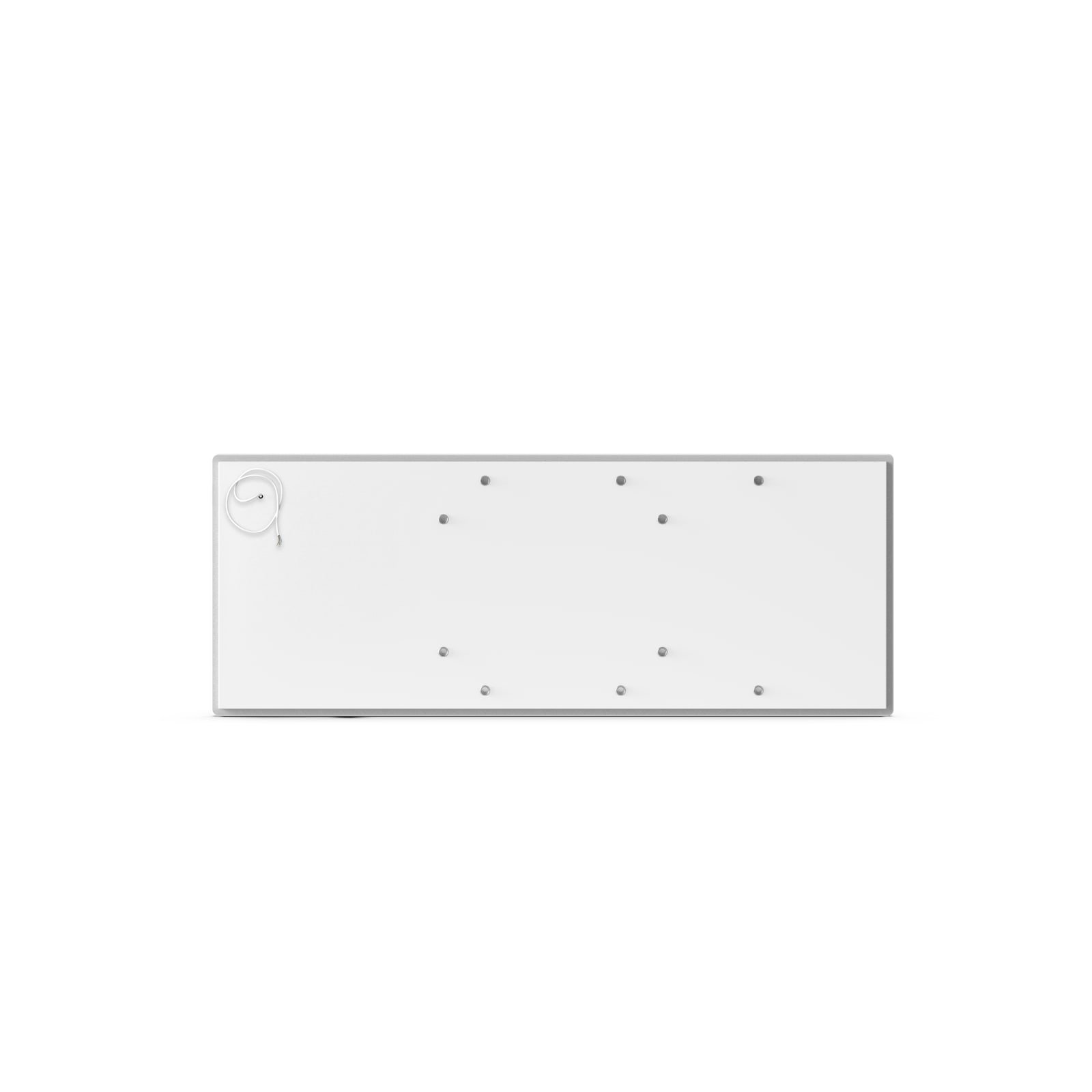 Infraroodpaneel, zuiver wit gesatineerd glas, 130x50cm, 600W, 230V