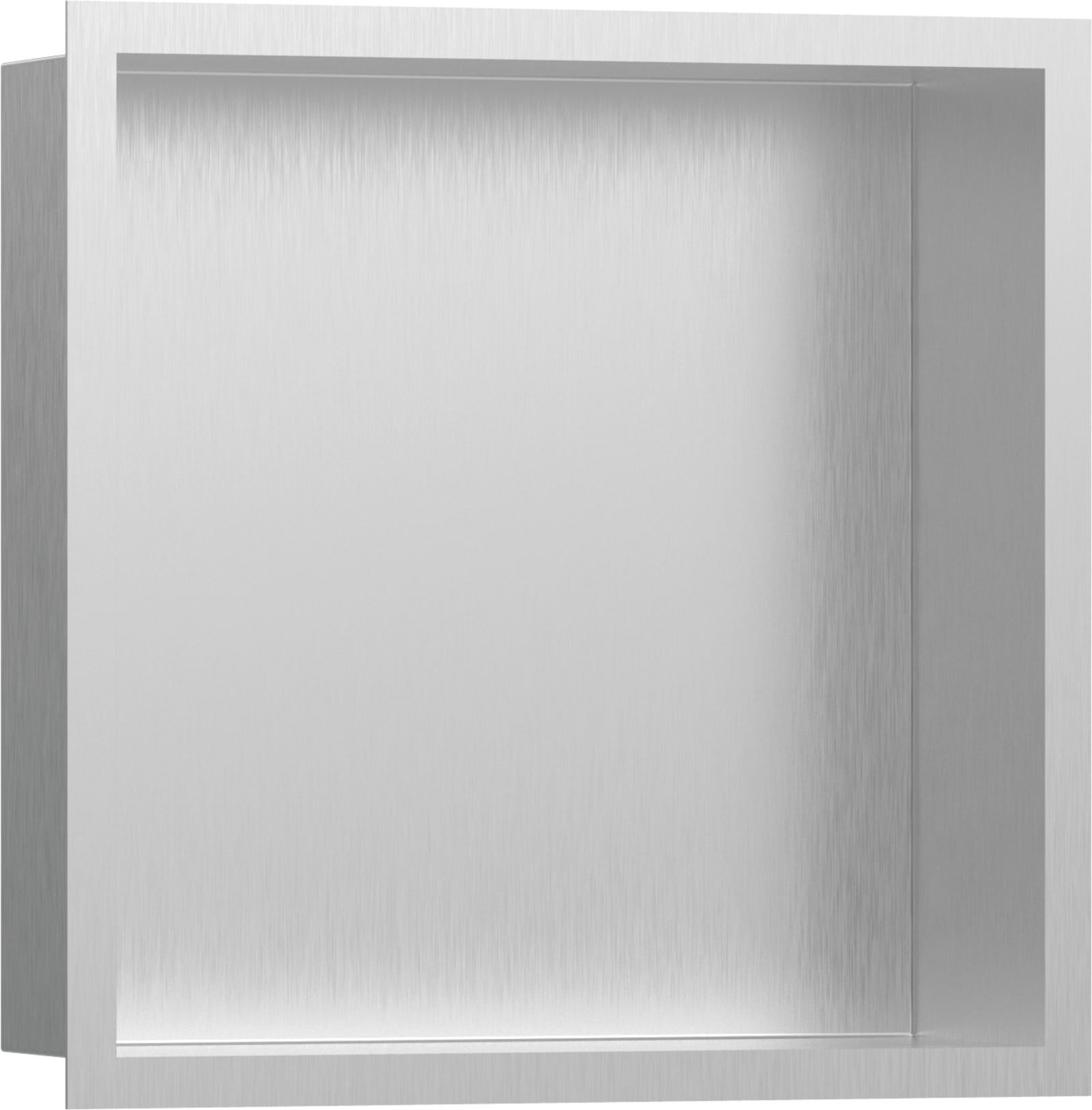 Hansgrohe XtraStoris Individual wandbox RVS met designframe 300/300/100 Brushed Stainless Steel