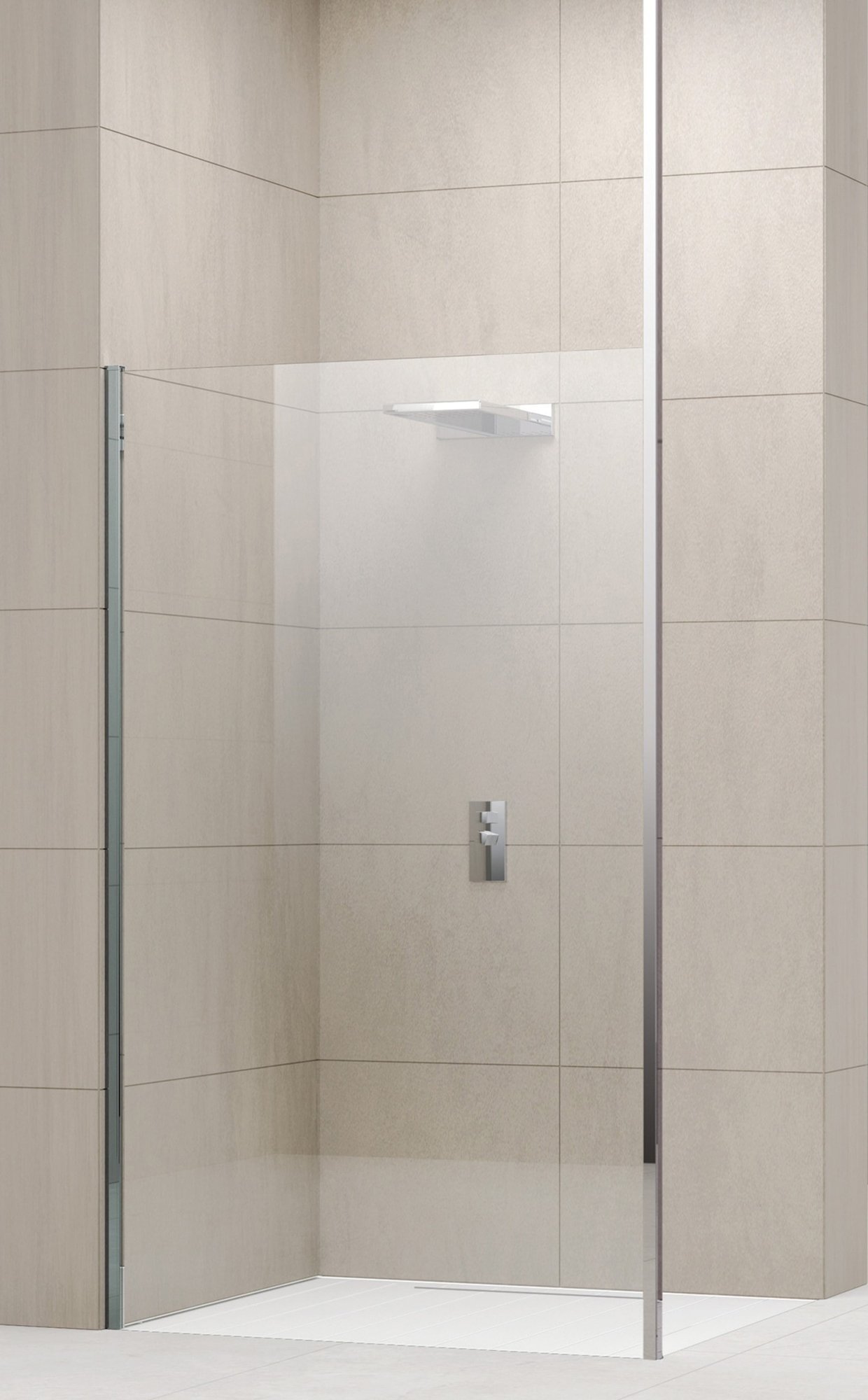 Novellini PROFIEL VOOR PLAFONDBEVESTIGING WIT MAT
