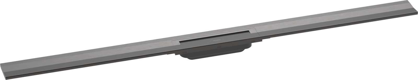 Hansgrohe RainDrain Flex rechte douchegoot 1200 inkortbaar wandmontage Brushed Black Chrome