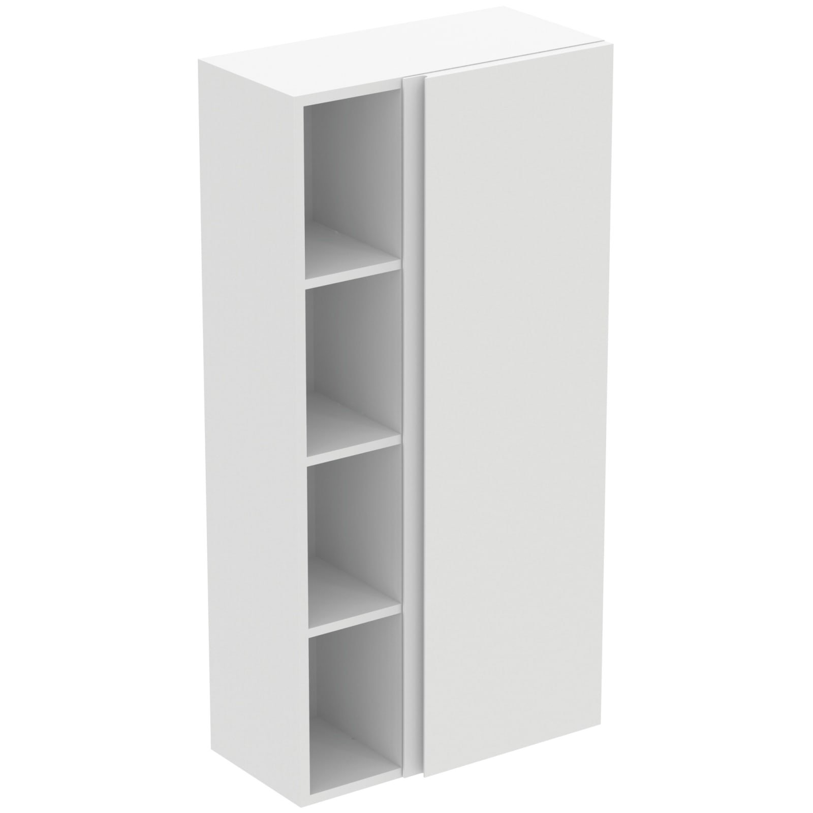 FINESSE | KAST 600X300X1200 MM MATT WHITE, 1 DEUR