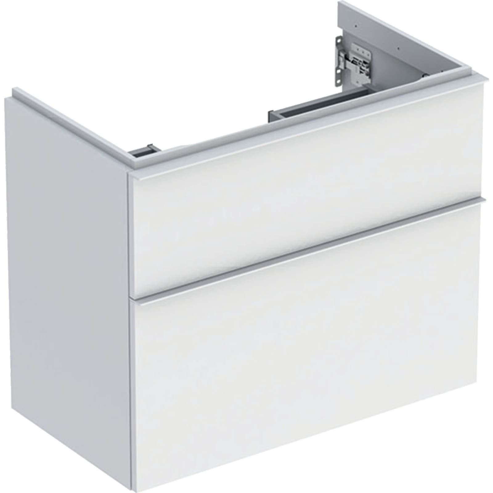 Geberit iCon wastafelonderkast, wand, 2x laden, hxbxd 615x740x416mm, wit