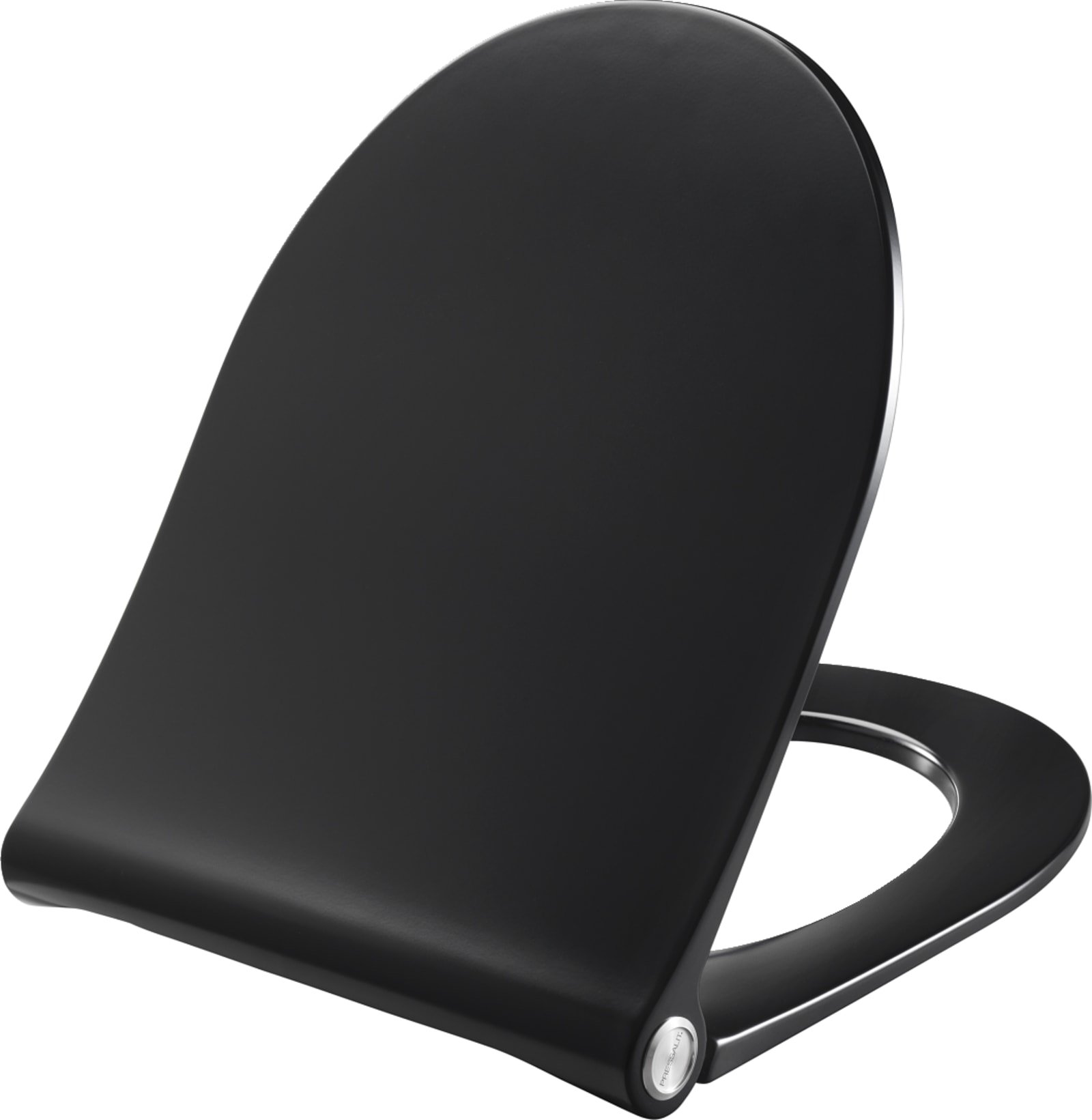 Pressalit Sway D2 closetzitting met deksel, soft close, DF4 uni scharnier en lift-off, kleur zwart