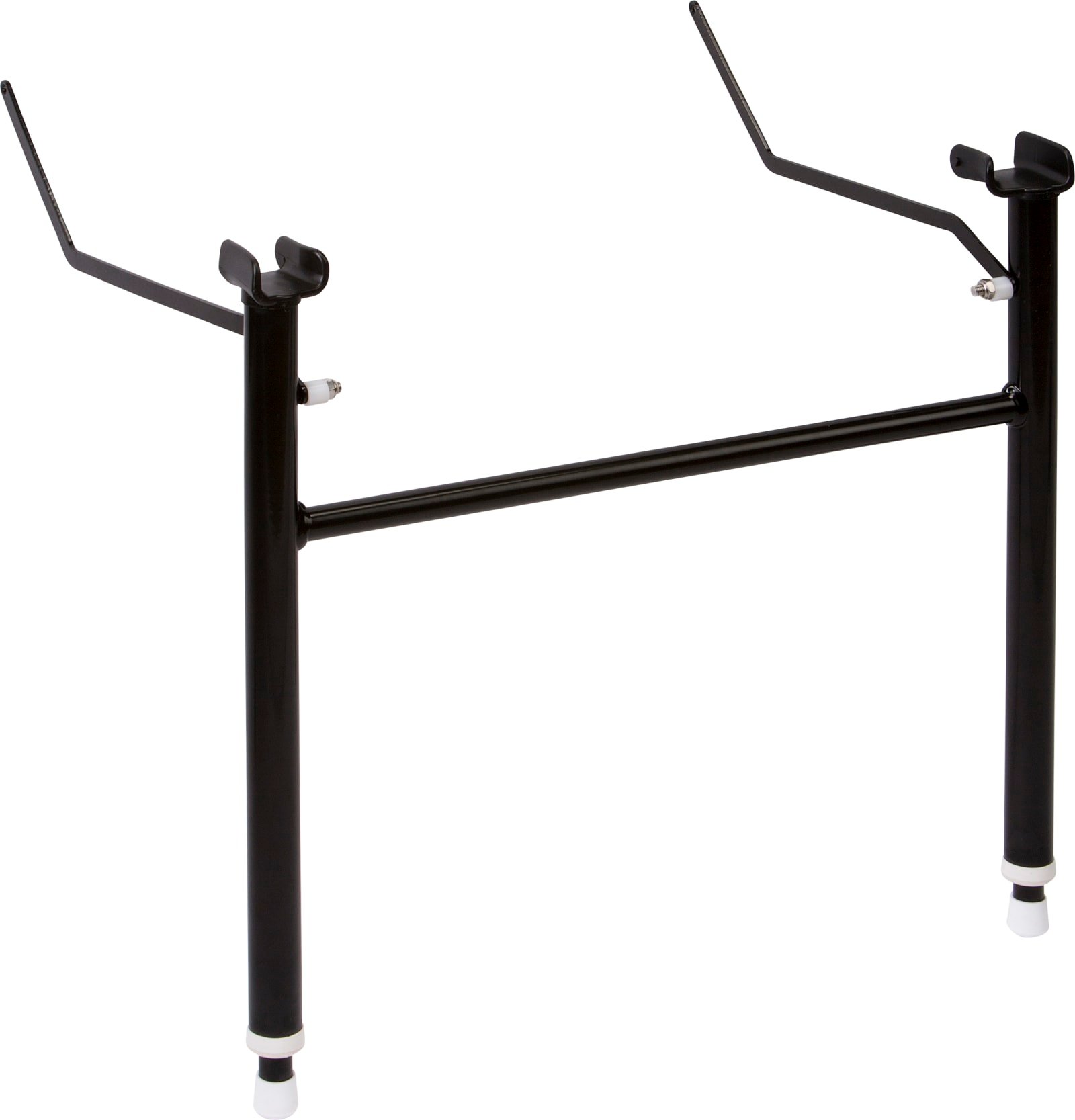 Linido hulppootset aangepast sanitair, douchezitting, staal, dubbele poot, hoogte 150mm verstelbaar, grijs RAL7021