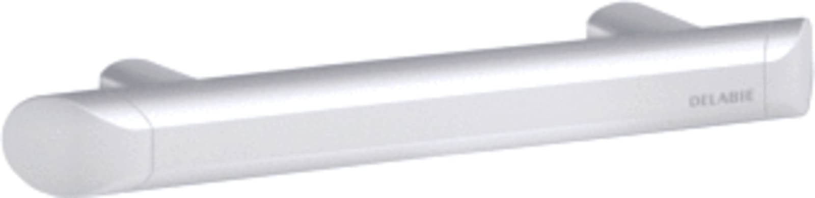 Delabie, Handgreep aangepast sanitair, Be-Line, recht, greep, 300mm lengte, 35mm diameter, aluminium, wit