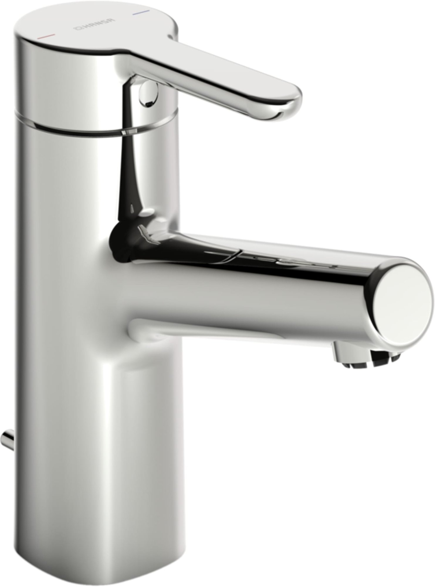HansaDesigno-Style wastafelmengkraan, top bediend, met waste, 3/8"flex lage druk