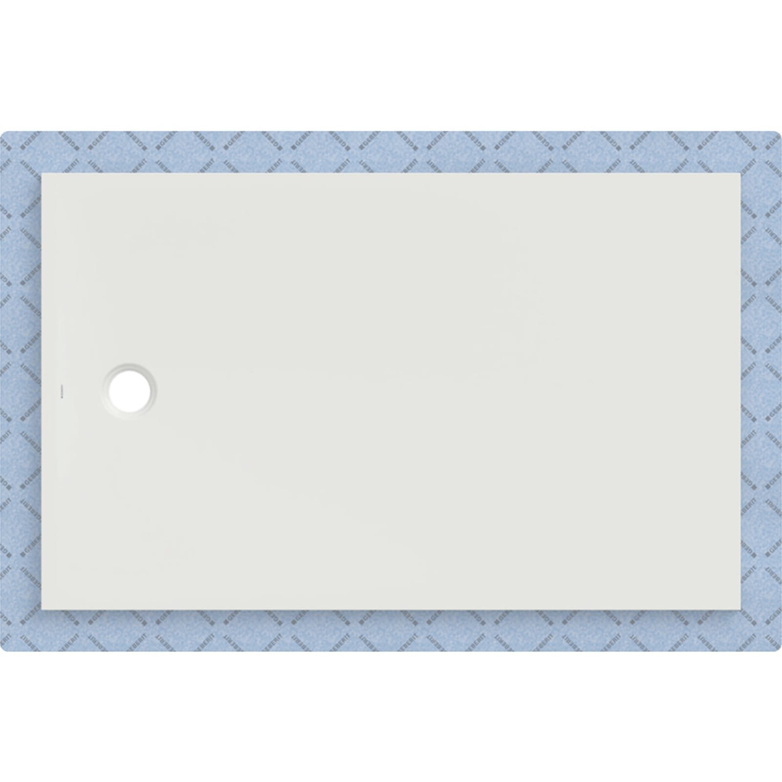 Geberit CleanFloor30 geïntegreerd 160x100cm met afdichtingsvlies Wit