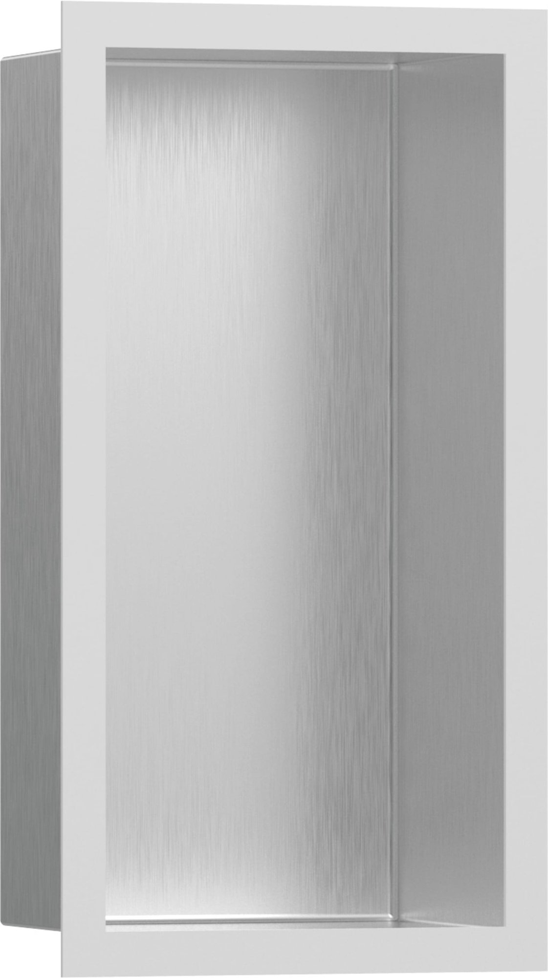 Hansgrohe XtraStoris Individual wandbox RVS met designframe 300/150/100 mat wit