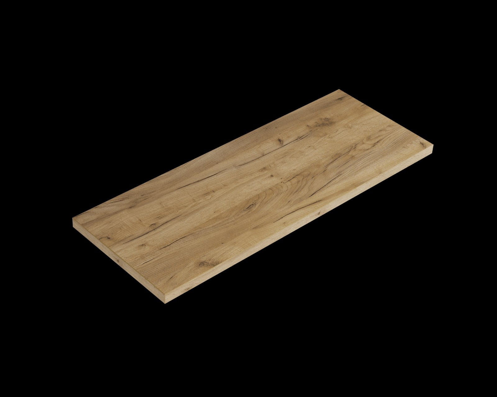 Blue Label Mette Topblad in HPL, zonder gaten 120cm navarro eiken 3,8x120x46 (hxbxd)