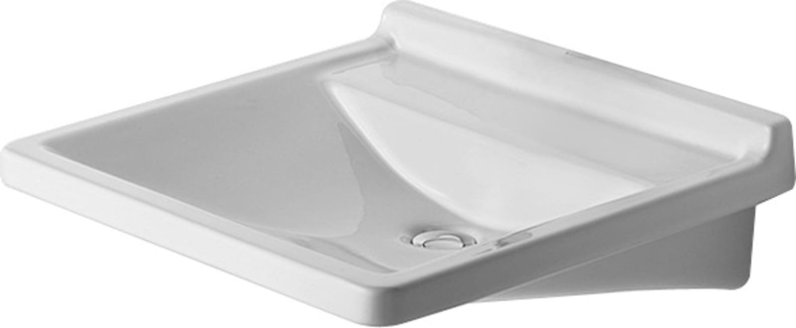 Duravit Starck 3 Wastafel Vital Med 600 mm Wit Hoogglans, kraanvlak, aantal kraangaten per wasplaats: 0 – 0312600000