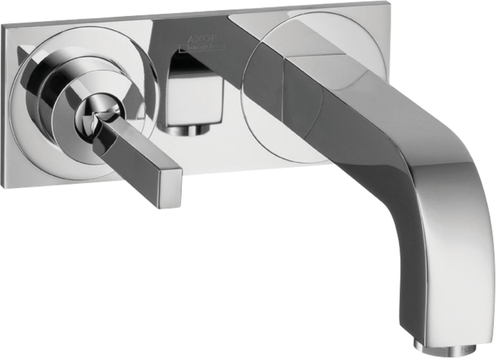 Axor Citterio Afbouwdeel inbouw wastafelmengkraan met plaat, voorsprong 220 mm chroom