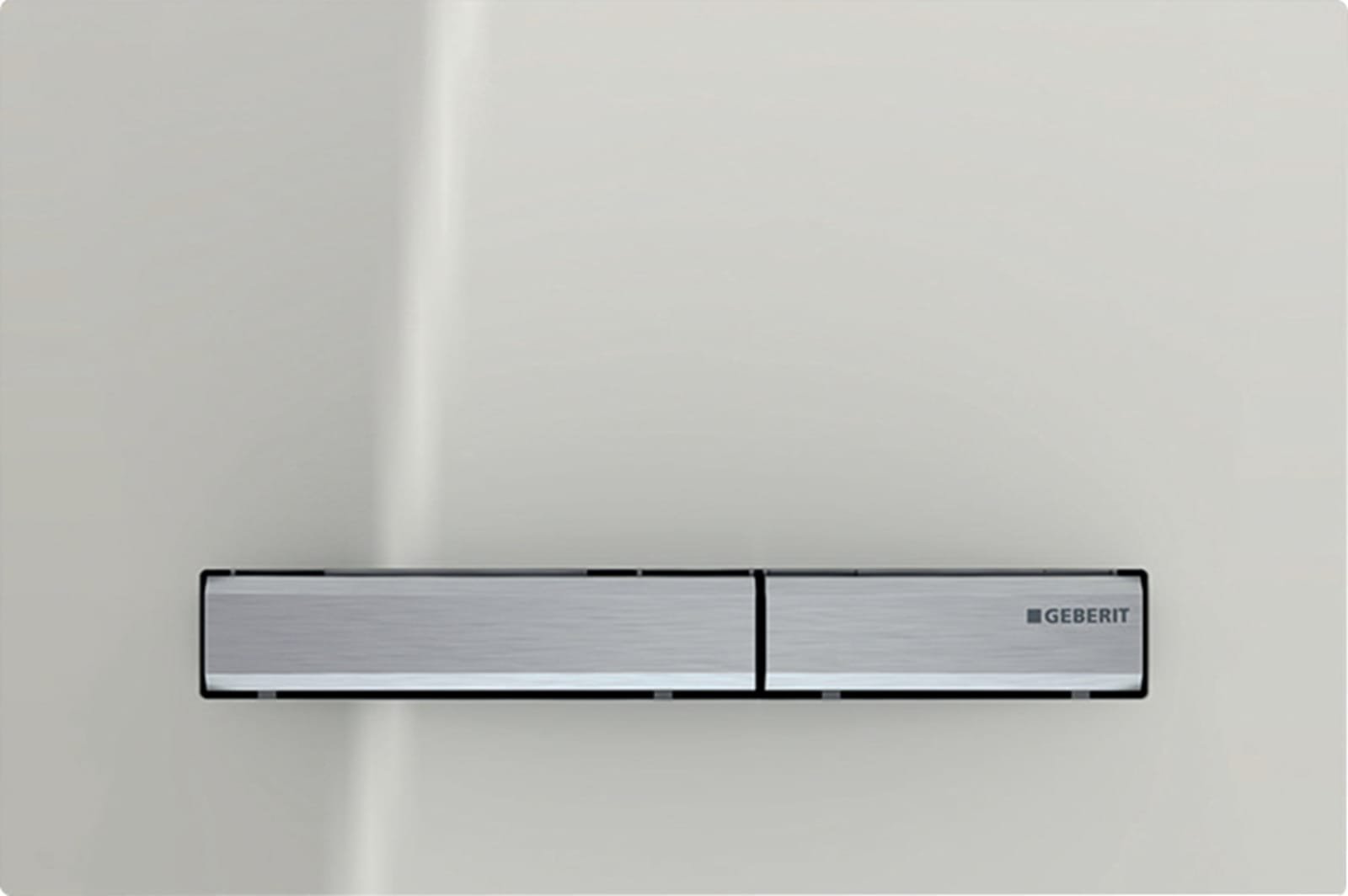 GEBERIT SIGMA50 BEDIENINGSPLAAT,2-TOETS,SQUARE,CHROOM/ZANDGRIJS