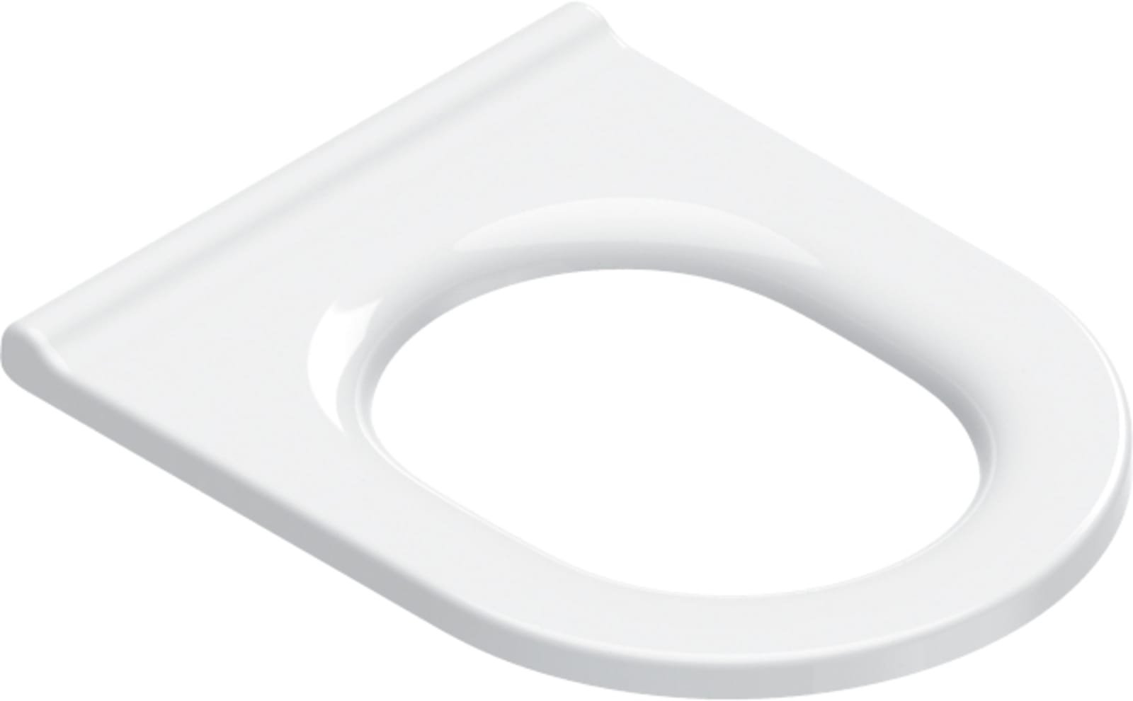 Catalano Comfort closetzitting zonder deksel. Quick Release, Antibact. Duroplast, RVS  scharnier. 70x36 cm, wit