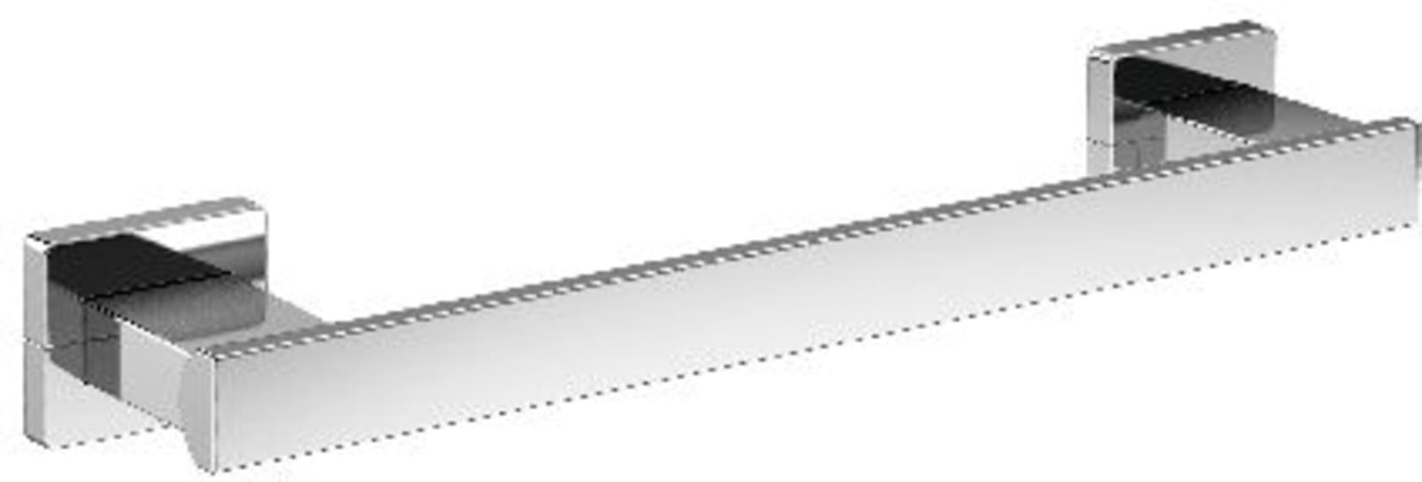 Emco Loft handgreep, achterzijde afgerond, 300 mm, chroom