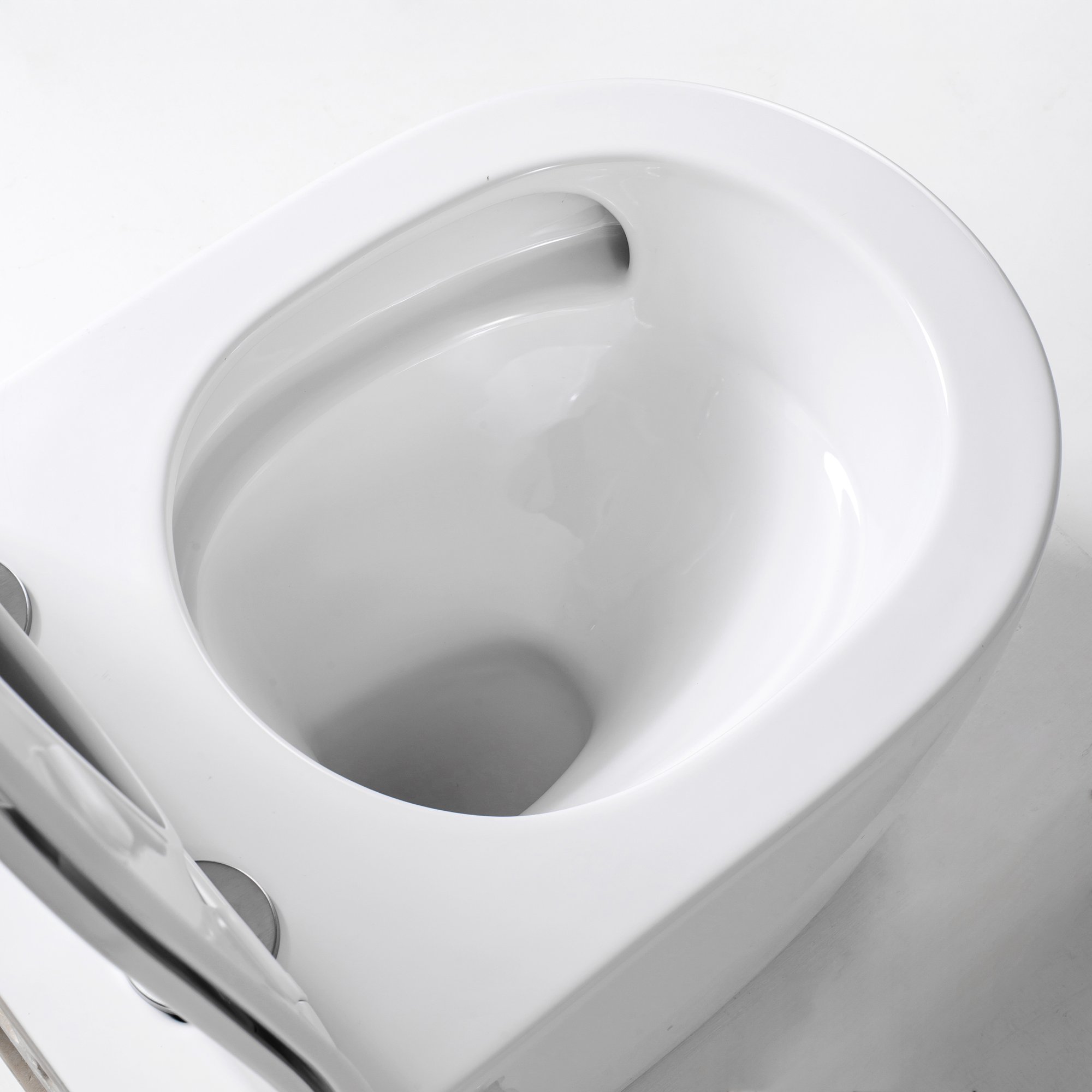 ALONI PRO HANGTOILET MET BIDET - 360° FLUSH - RANDLOOS - MET BIDETKRAAN KOUD EN WARM WATER - MET ZITTING - 52,5CM - GLANZEND WIT thumbnail 4