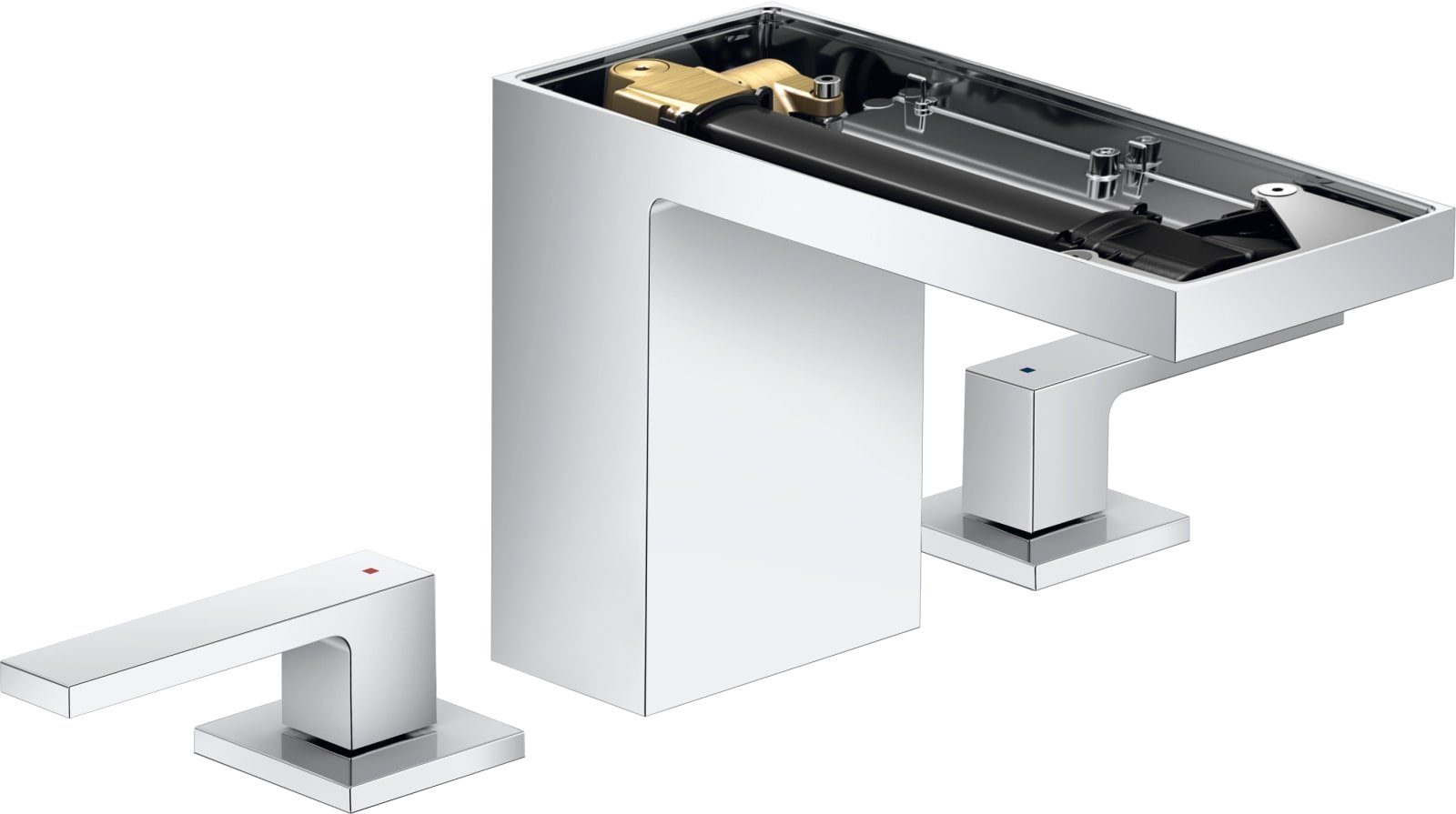 Axor MyEdition 3-gats wastafelmengkraan 110 zonder plate chrome