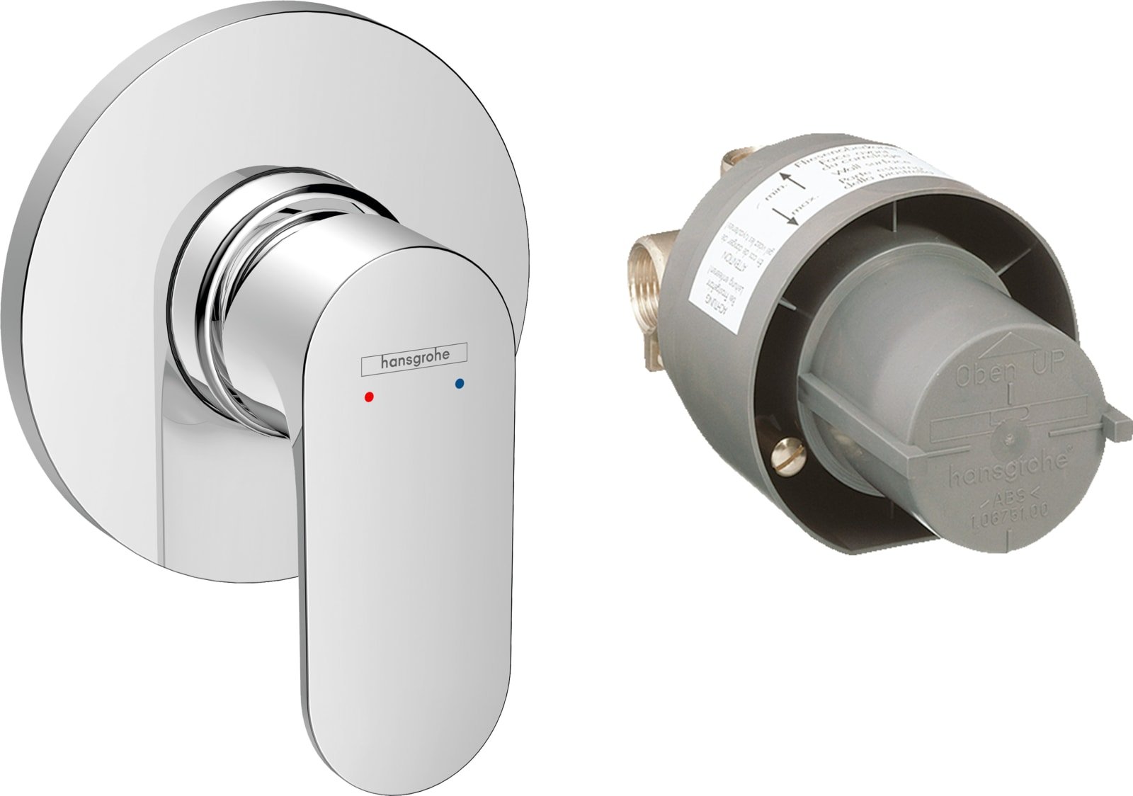 Hansgrohe Rebris S ééngreeps inbouw douchemengkraan set, chroom