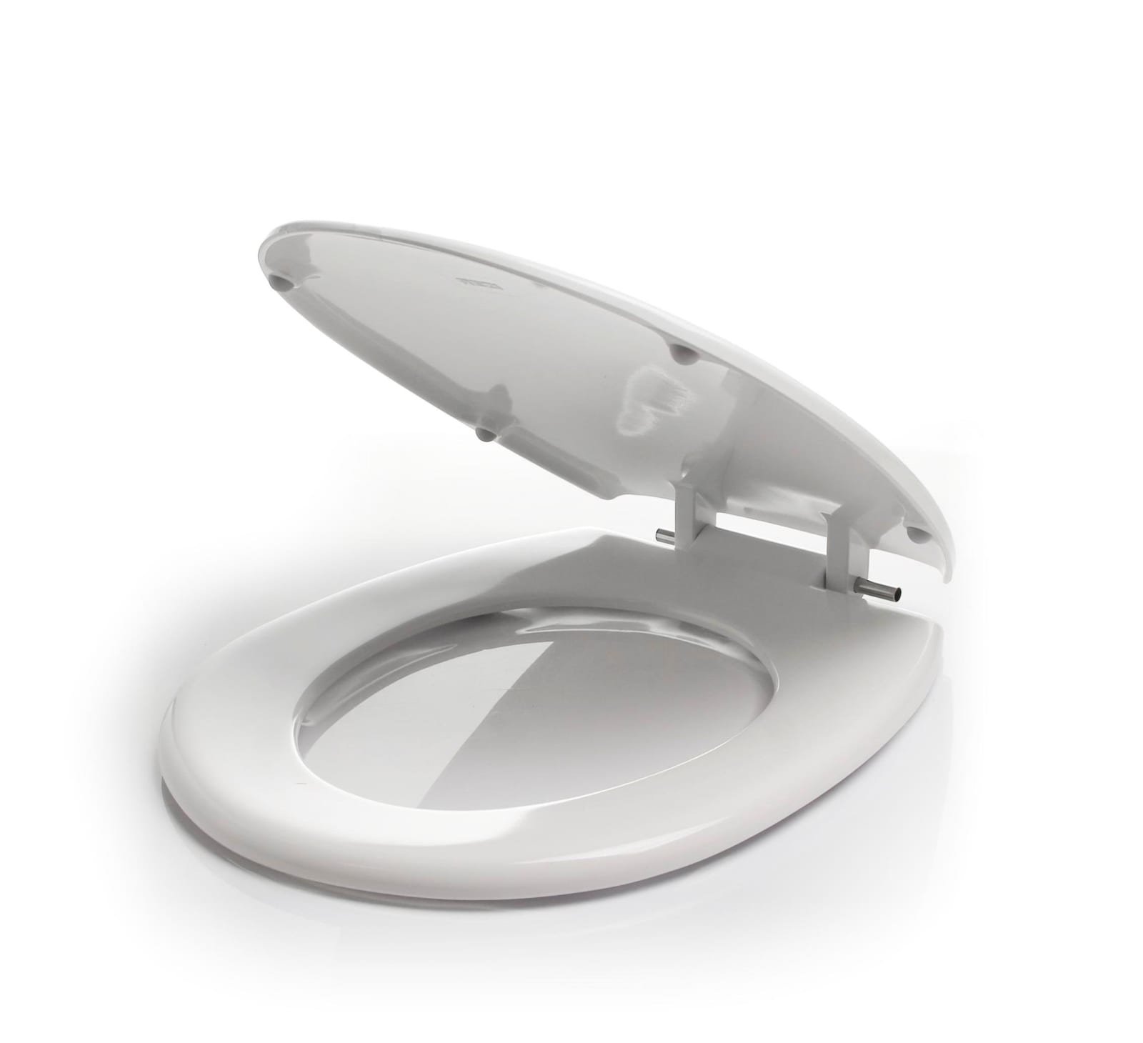 Rezi Mercia closetzitting met deksel, scharnier: RVS, kleur: wit