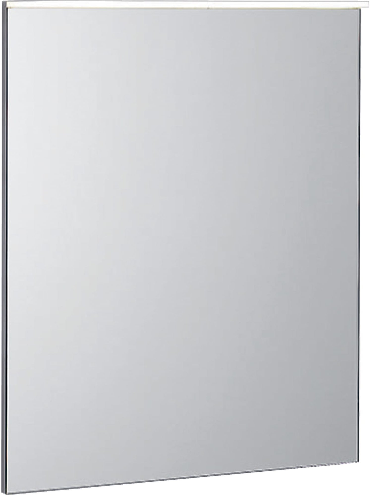 Geberit Xeno2, Spiegel, wand, met indirecte verlichting, 600 x 710 x 55mm (BxHxD), zilver glas (met bevestigingsmateriaal)