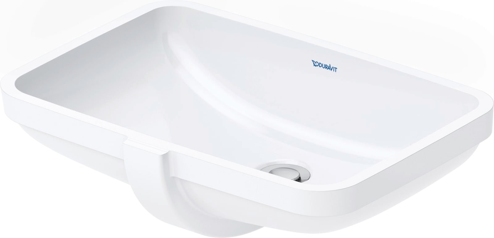 Duravit Duravit No.1 Inbouwwastafel 525 mm Wit Hoogglans, aantal kraangaten per wasplaats: 0, overloop, geslepen – 03954900282