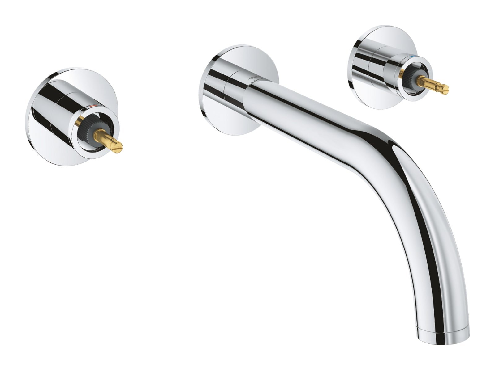 Atrio Private Collection Body Voor Stick Grepen 3-Gats Wastafelmengkraan, Trekwaste