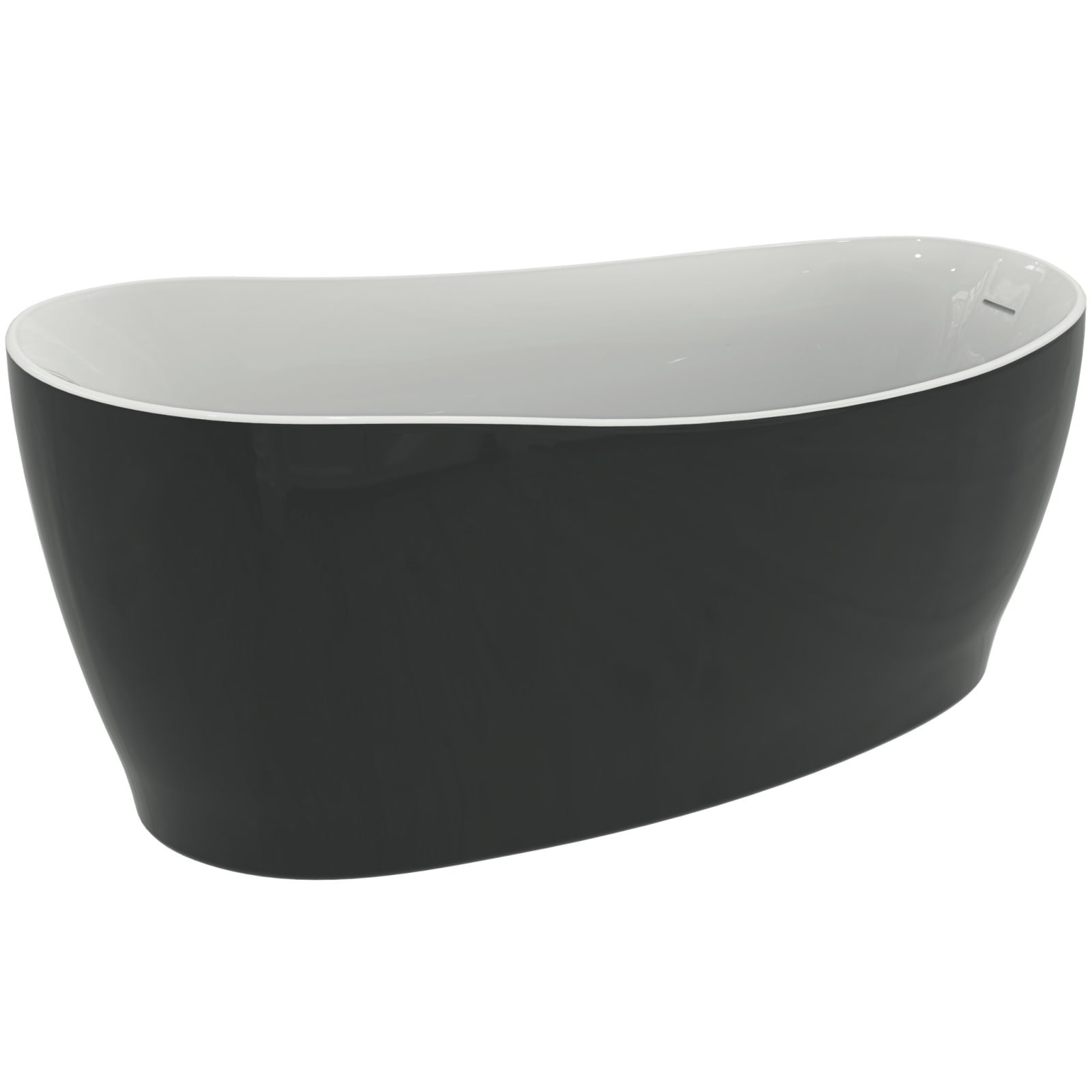 AROUND | VRIJSTAAND BAD 1800X850X760 MM GLANZEND ZWART