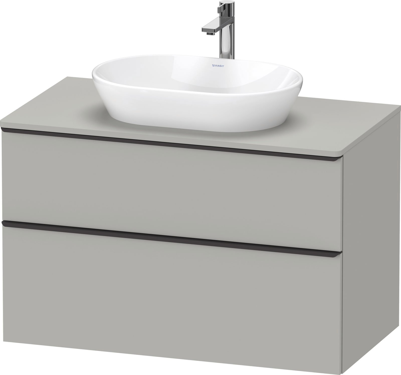 D-Neo Console wastafelonderbouw hangend Betongrijs Mat (1200894862)