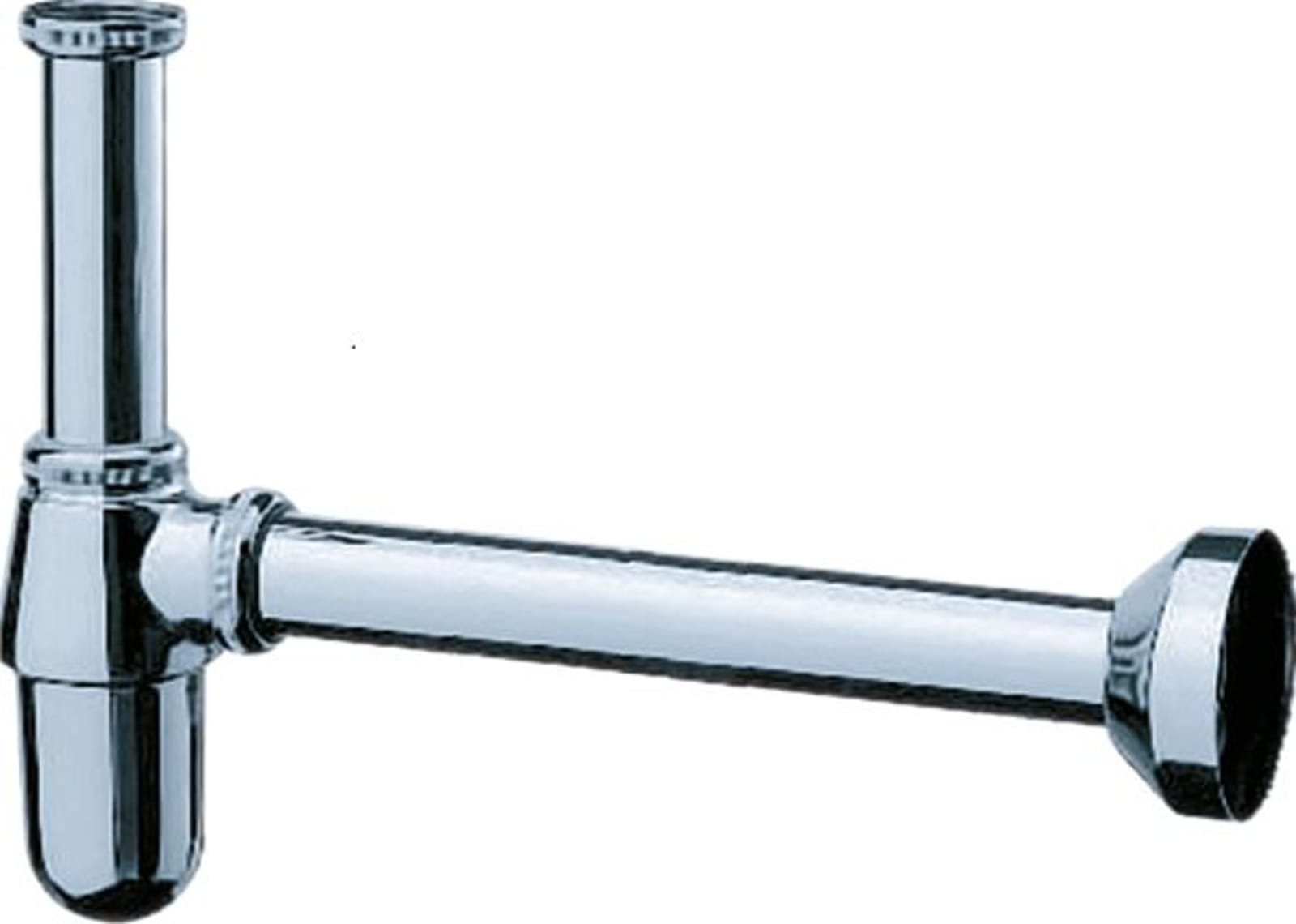 Hansgrohe, Bekersifon, 280mm afstand van de wand, 35-140mm aanpasbare afstand, G1.1/4", chroom