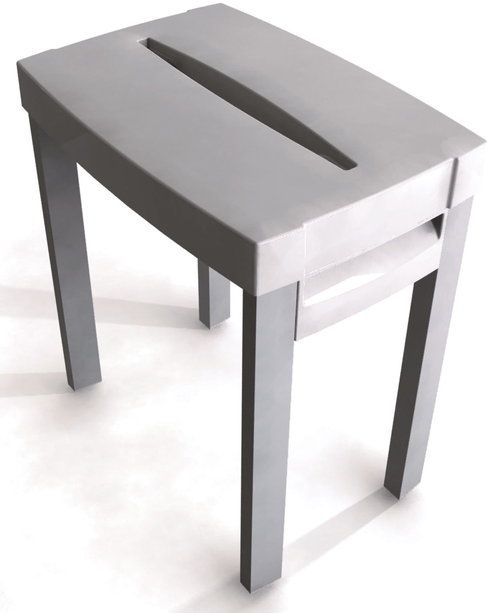 Kinedo, Douchekrukje, softclose, 450mm breed, maximaal 150 kilo belasting, 450 x 260 x 260mm (HxBxL), wit