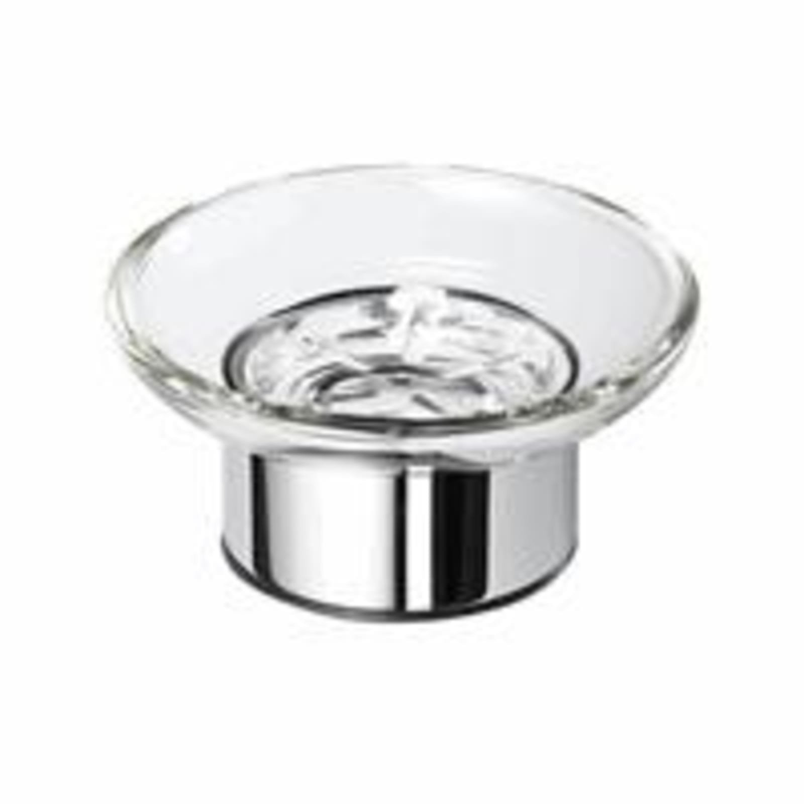 Geesa Nemox Stainless Steel zeephouder, messing, vrijstaand, hxbxd 52x110x106mm, kleur chroom