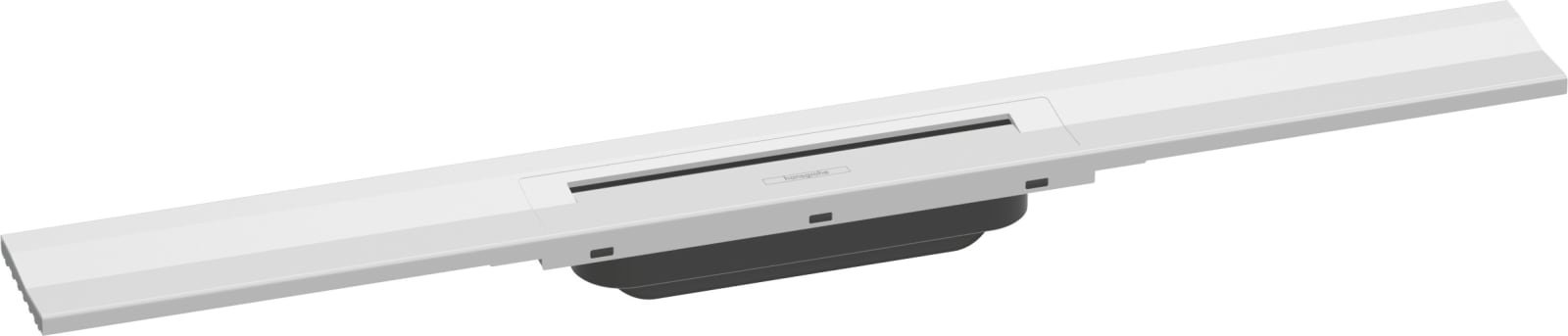 Hansgrohe RainDrain Flex rechte douchegoot 700 inkortbaar wandmontage mat wit