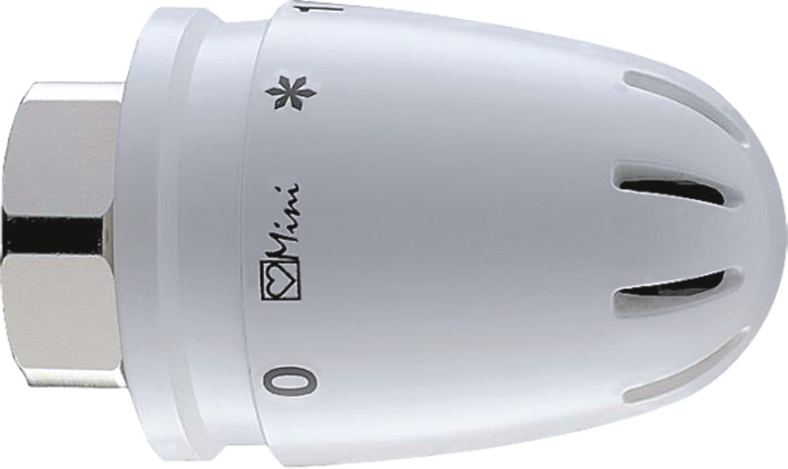 Herz Mini GS thermostaatkop wit M28 x 1,5. Met vloeistof voeler