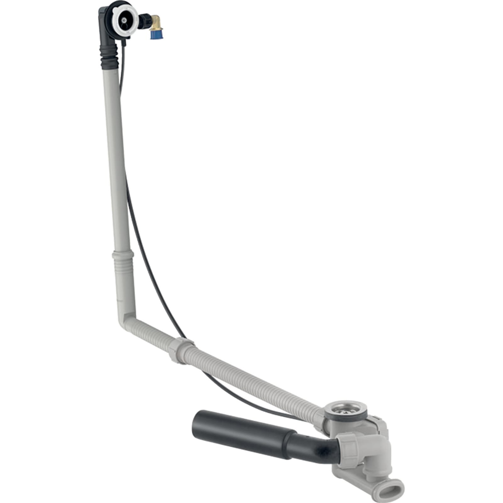 Geberit badafvoer, draaibediening en toevoer, d52, L=73 cm: d=40/50mm