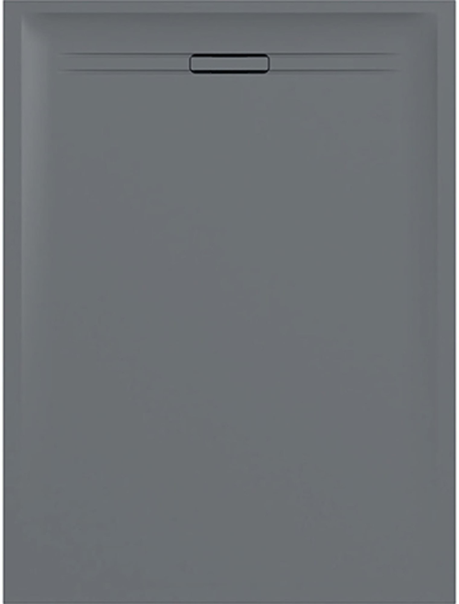 Geberit Sestra douchevloer, rechthoek, afvoer horizontaal achter, antisliplaag, inbouwhoogte 40mm, bxl 900x1600mm, grijs/leisteen